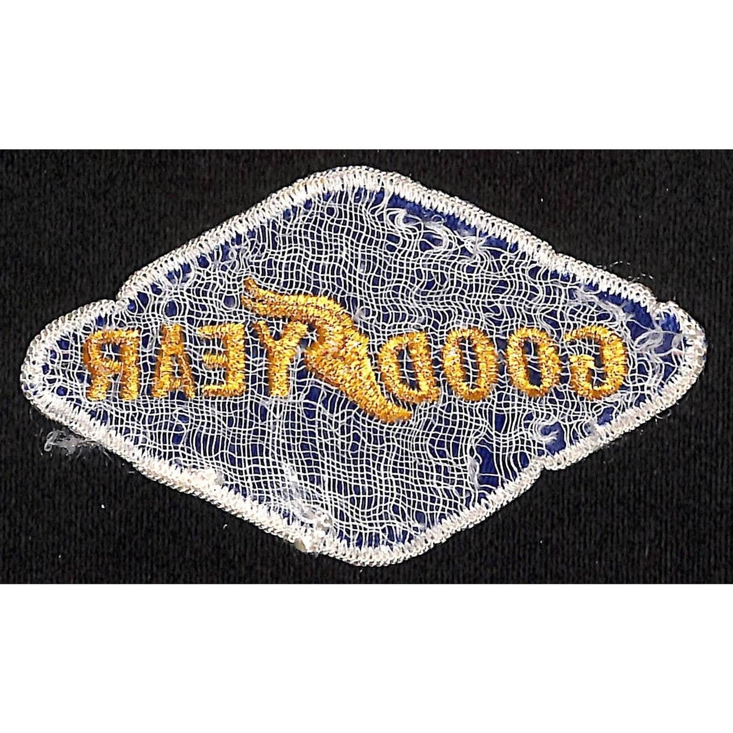 Goodyear Tires Vintage Machine Embr. Patch 2 1/4" x 4" VGC c1940-50's Scarce