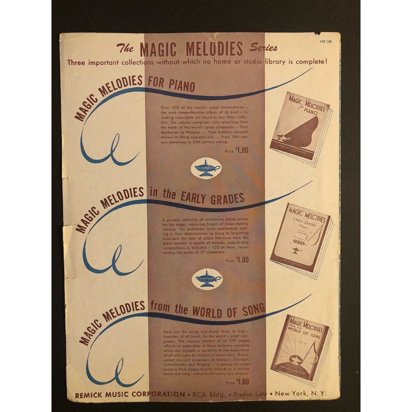 Vintage 1940's Sheet Music "A Little On The Lonely Side"