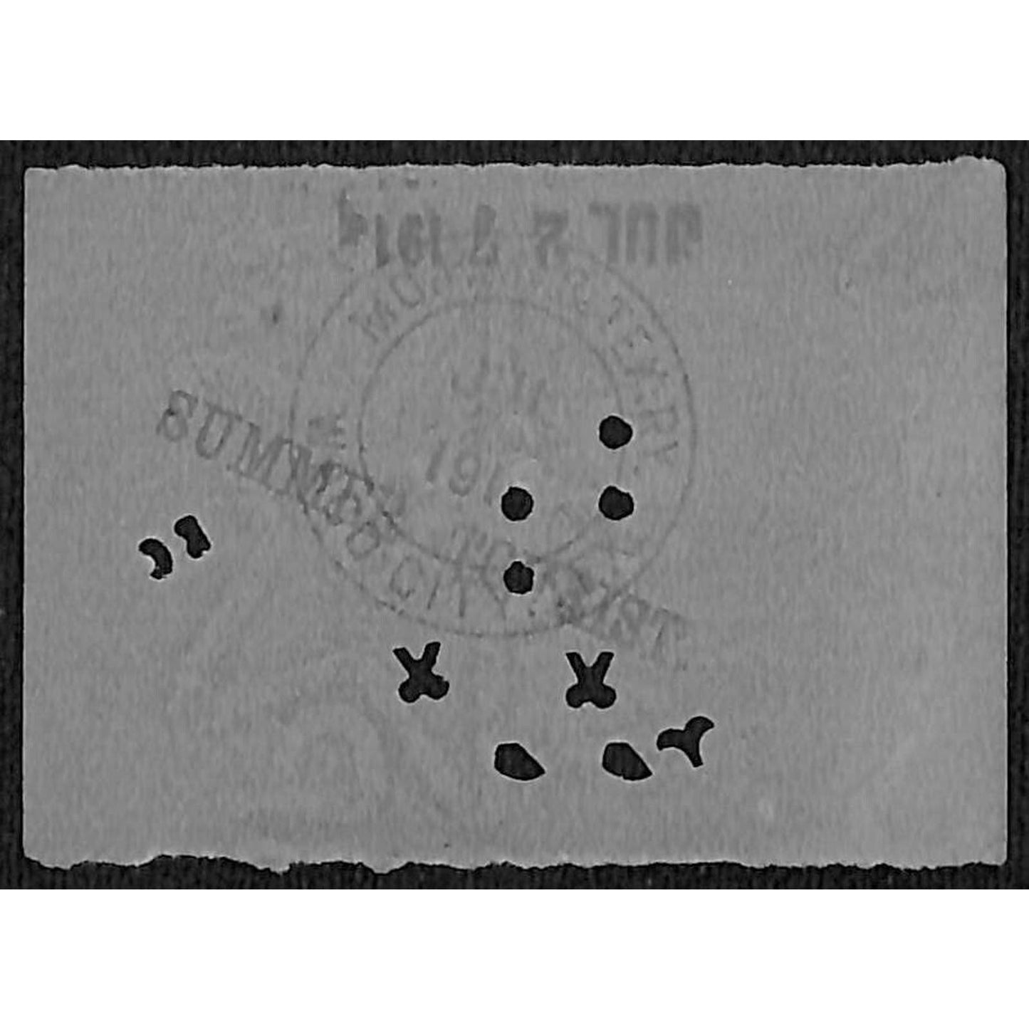Missouri, Kansas & Texas Railway c1913 Railroad Ticket Kansas City to #1011