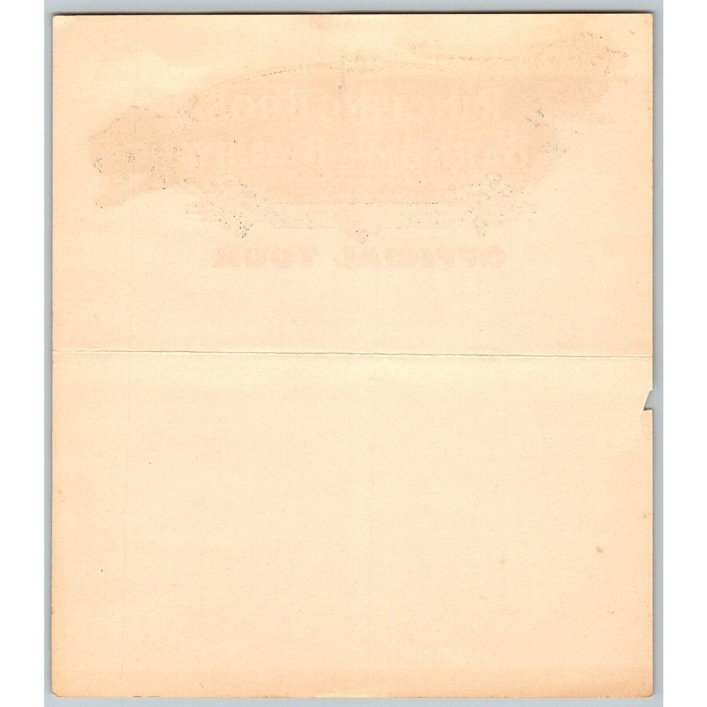 1946 Ringling Bros Barnum Bailey Circus Route Card Roanoke Richmond Norfolk