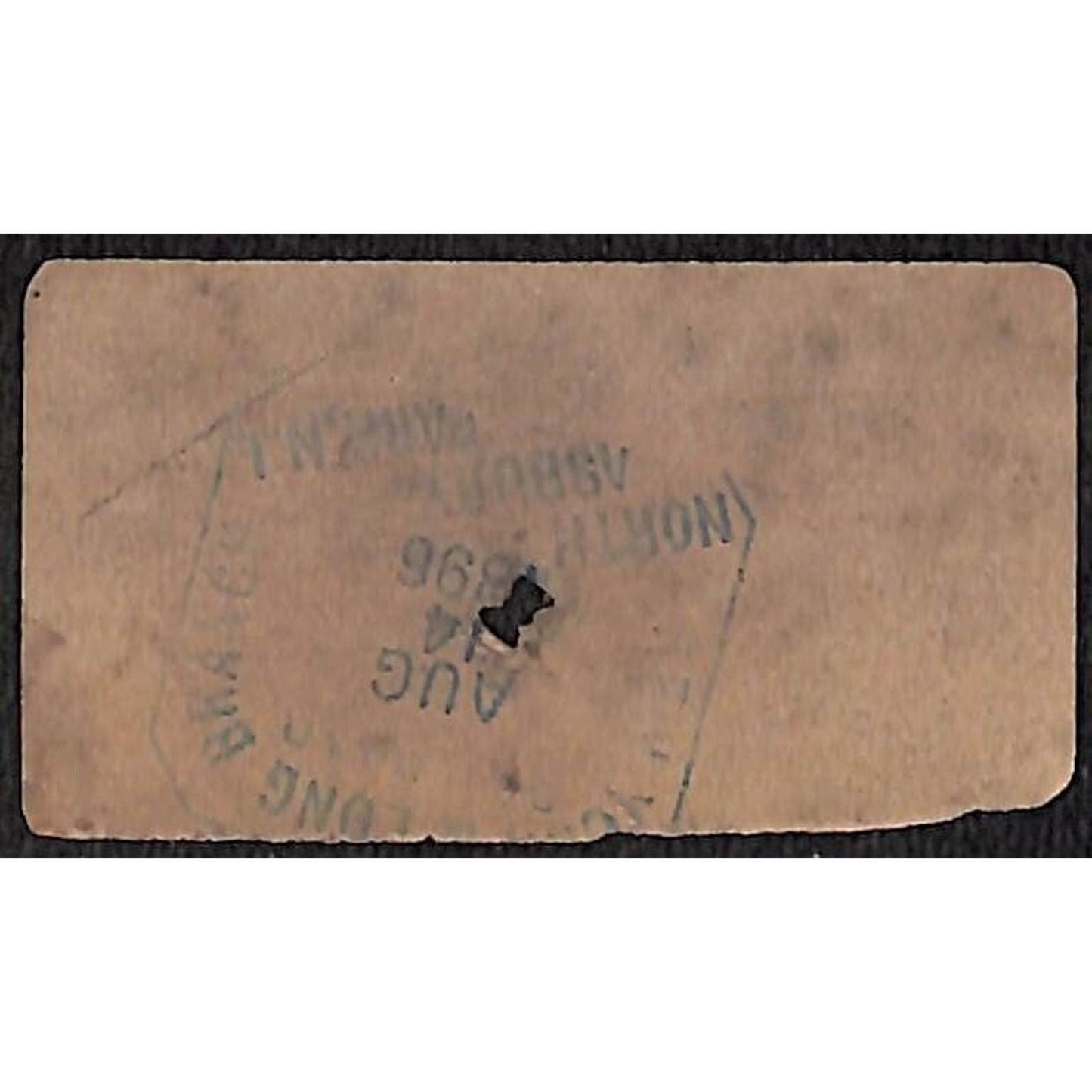 New York & Long Branch Railroad 1896 Ticket North Asbury Park Trenton #2958
