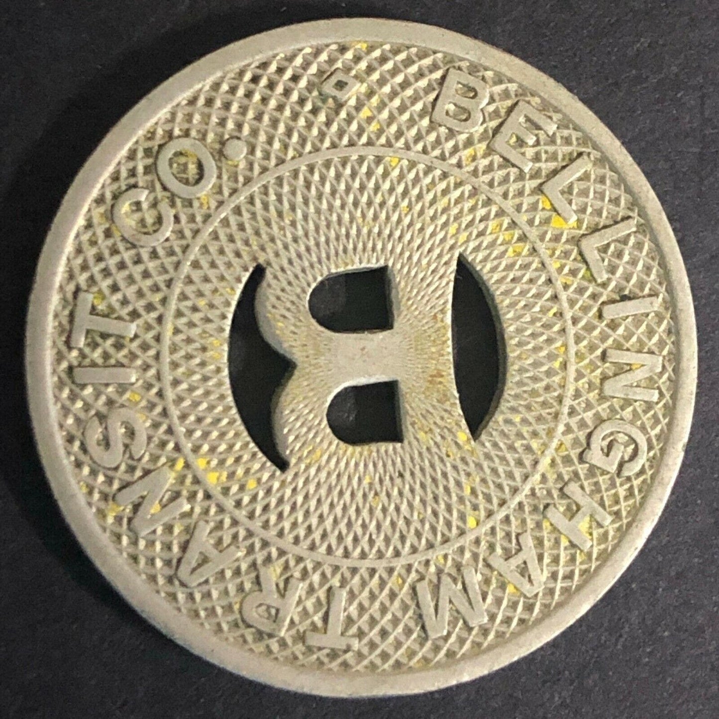 Scarce 23mm Brass Token Bellingham Transit (Wisconsin) Good For One School Fare