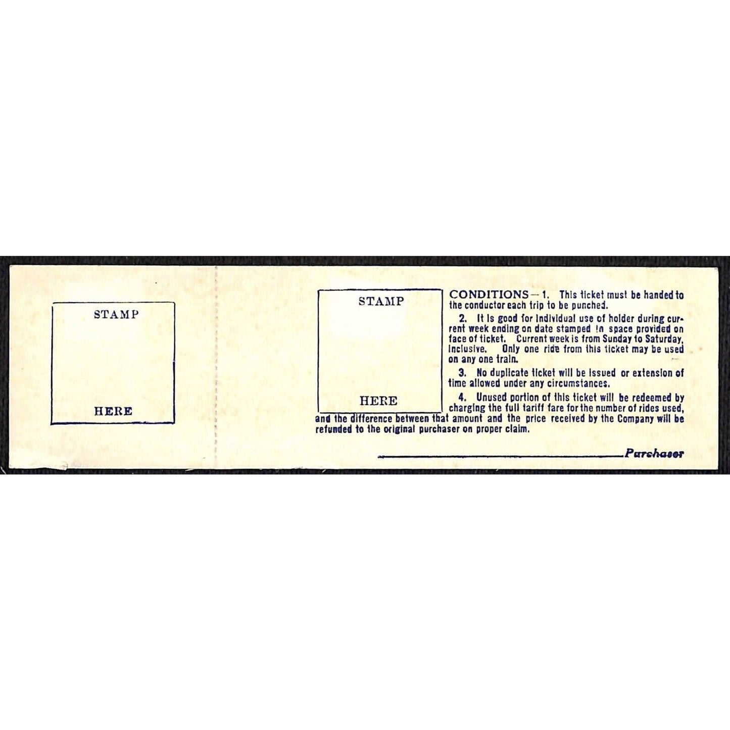 Chicago Aurora and Elgin Railway (1902-57) 12 Ride Ticket Wheaton / Aurora