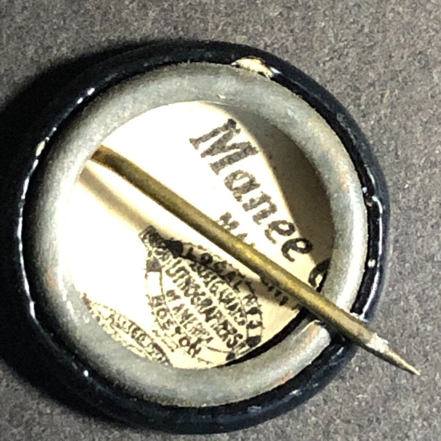 c1918 WWI Era Red Cross 2nd War Fund Celluloid Small Steel Pinback Button Scarce