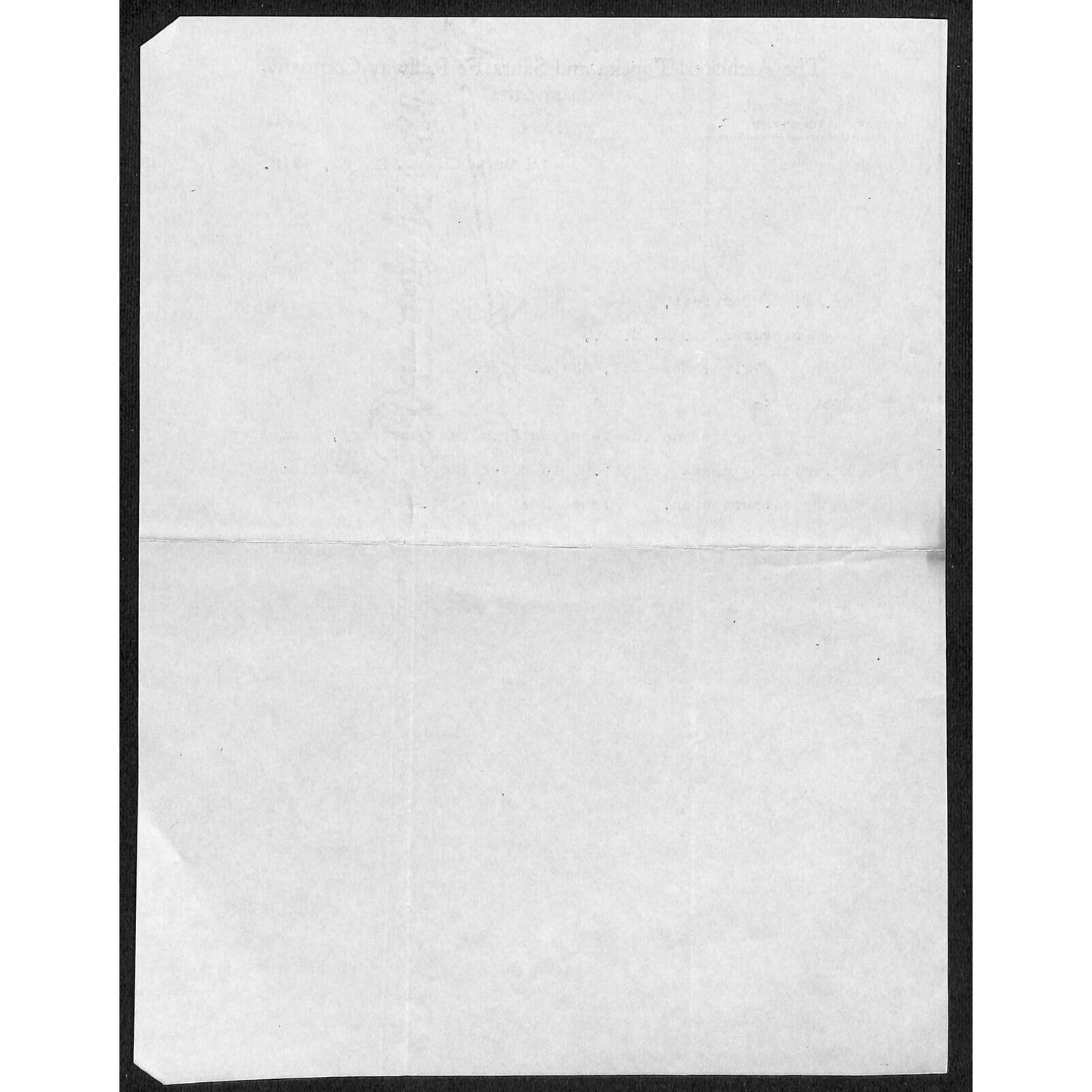 Atchison, Topeka and Santa Fe Railway Co. Los Angeles YMCA July 1912 Letterhead
