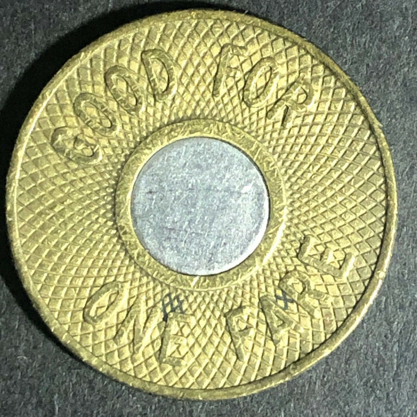 c1988 New York City Transit Authority G/F One Fare Bimetallic Token 22mm (1846)