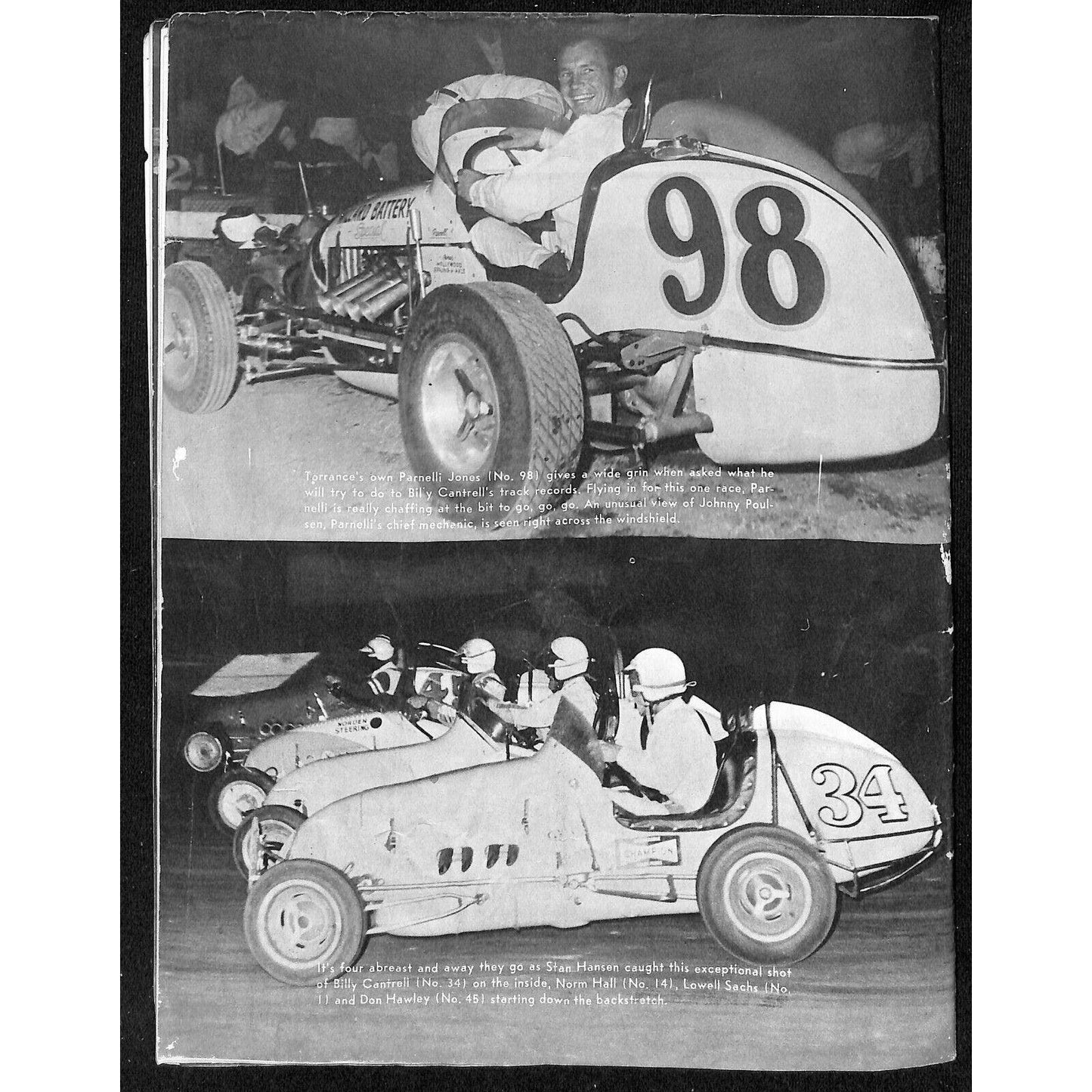 Scarce 1963 USAC National Championship Midget Races Program 20 pp. Cut Cover