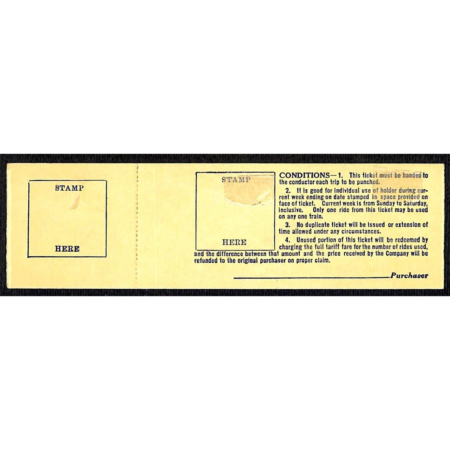Chicago Aurora and Elgin Railway (1902-57) 10 Ride Ticket Chicago / Elmhurst
