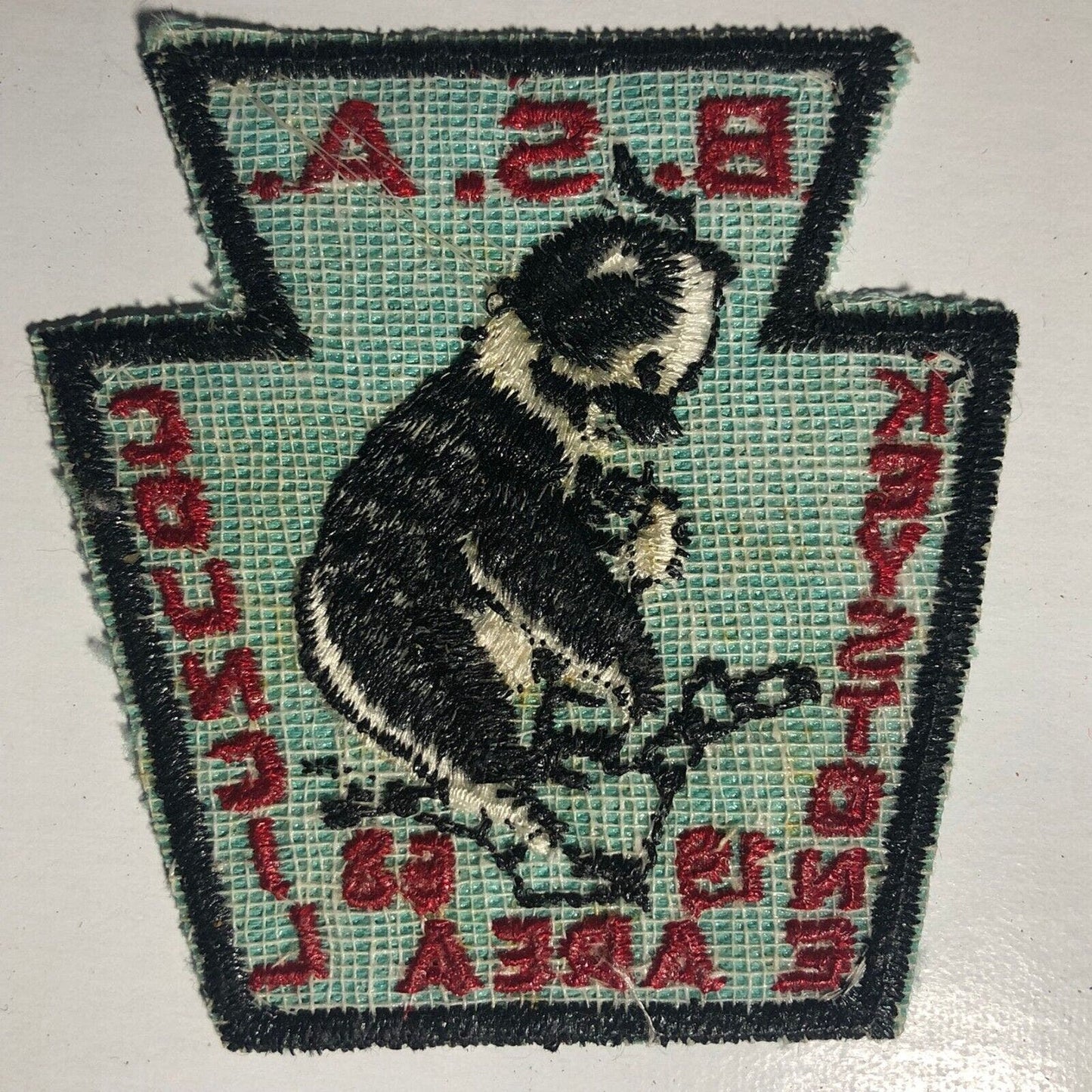 BSA Keystone Area Council 1968 Vintage Embroidered Patch - Black Bear