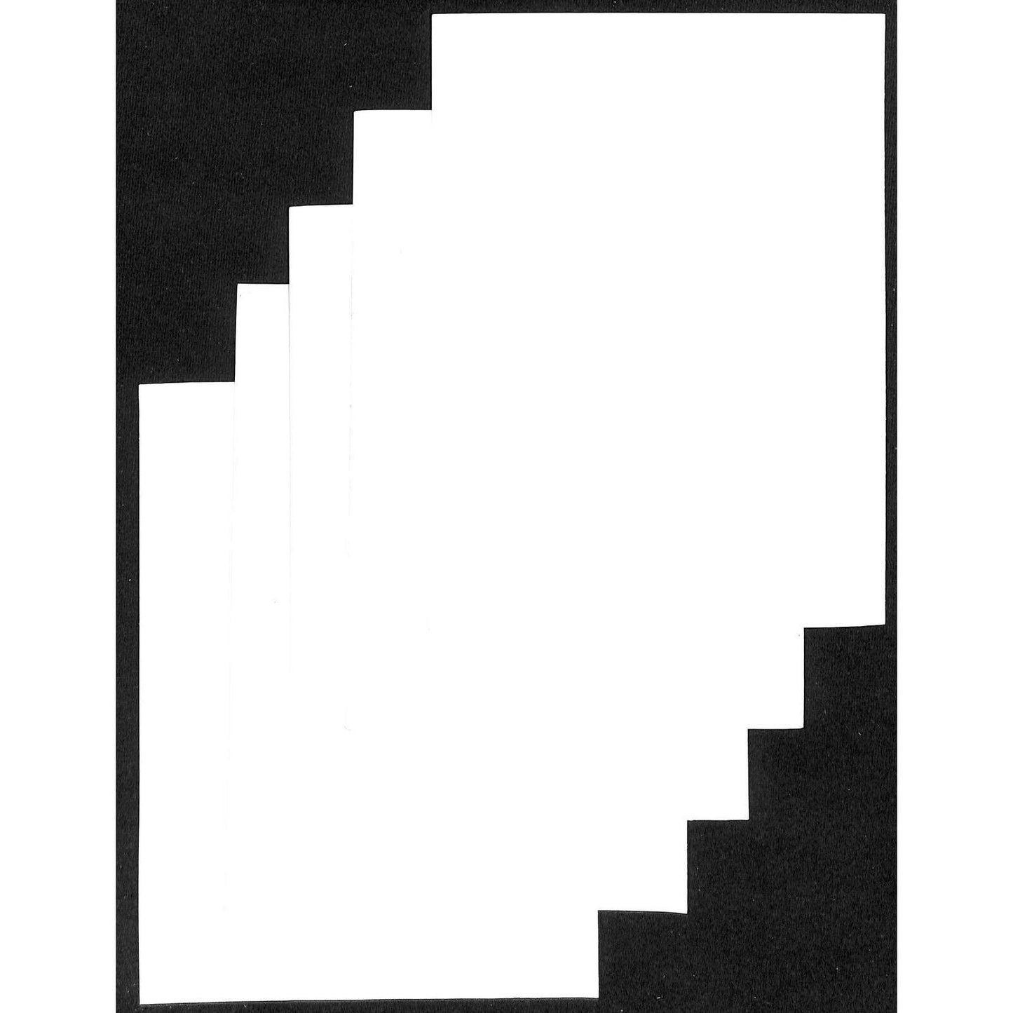 Group of 5 Unused Railroad (Domeliner) Stationary Sheets