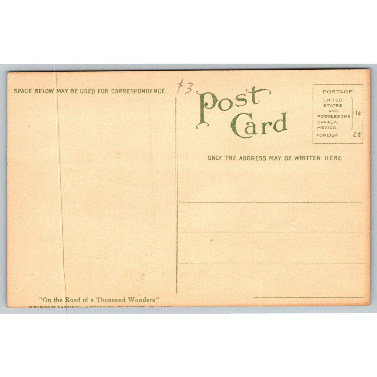 Vintage c1915 Postcard "Ramona's Marriage Place - Southern California"
