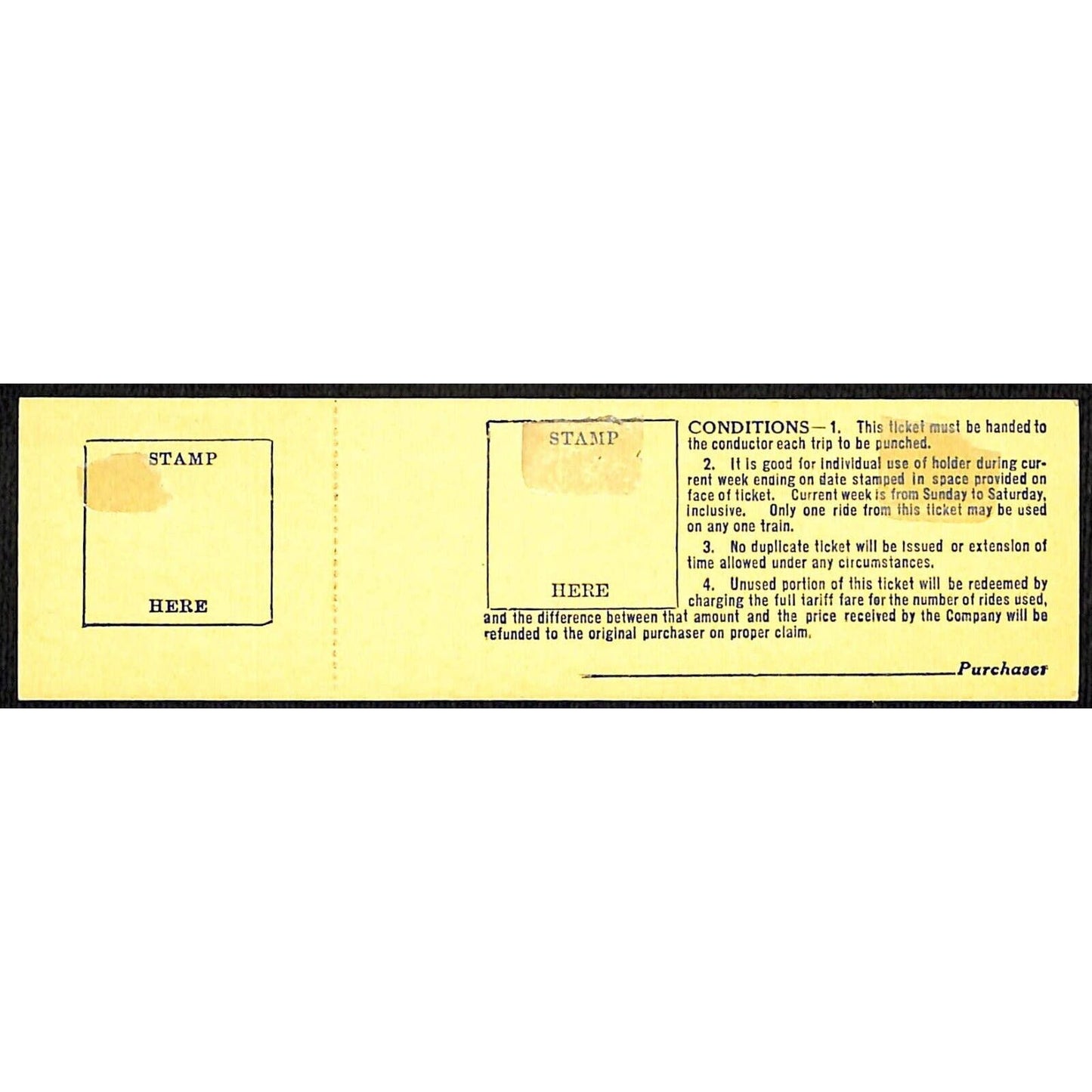 Chicago Aurora and Elgin Railway (1902-57) 10 Ride Ticket Forest Park / Aurora