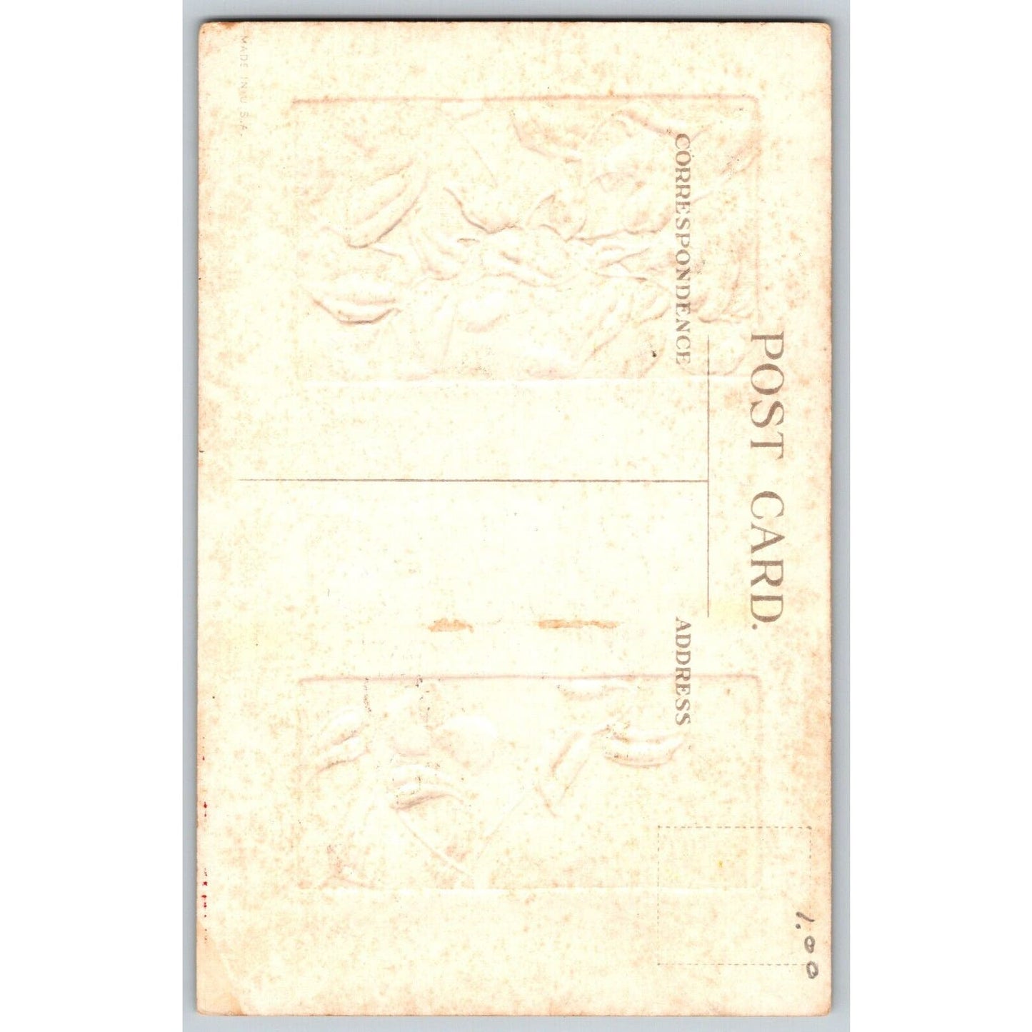 Valentine's Day Postcard "Pierced by Cupid's Dart.." Embossed PM 1913