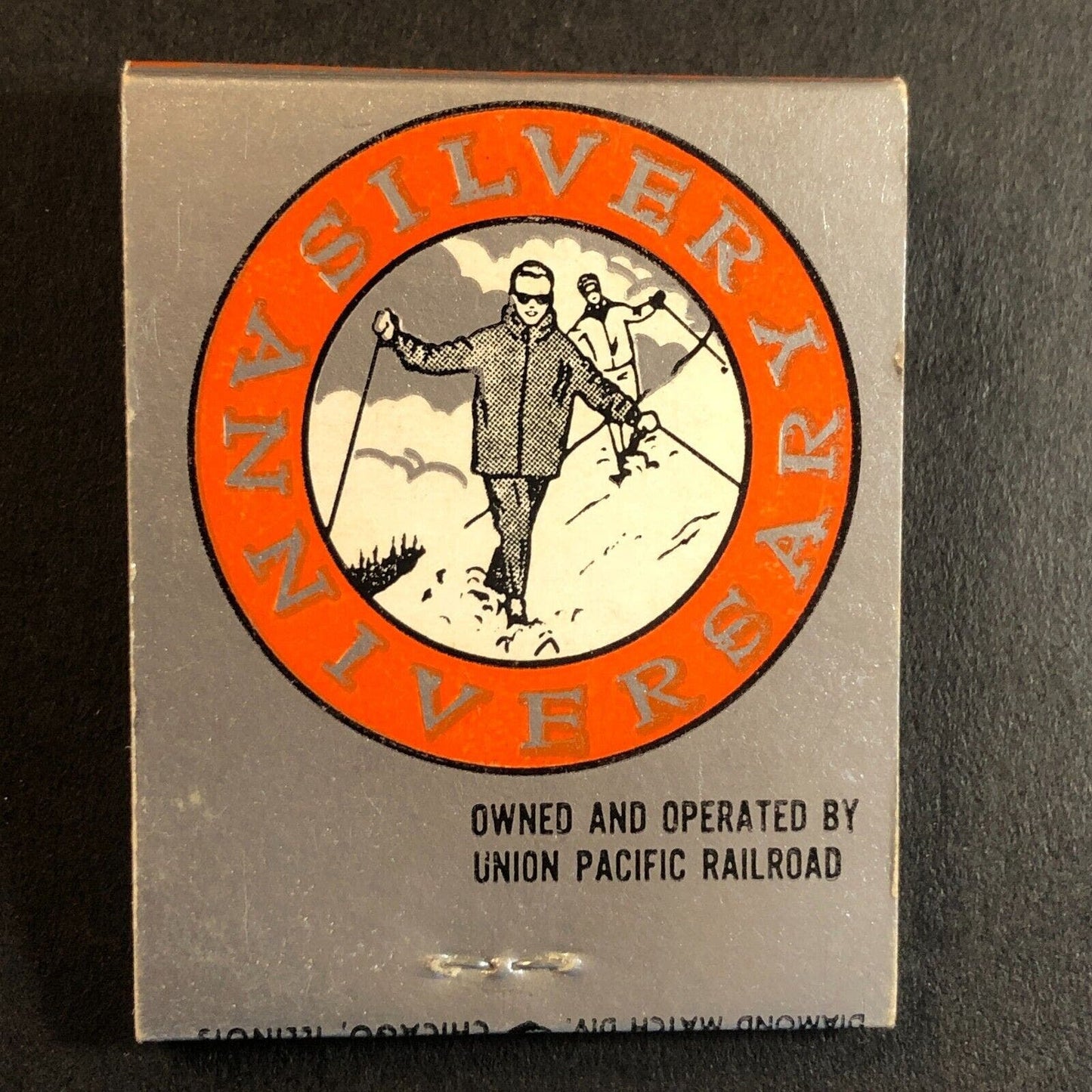 Sun Valley Idaho / Union Pacific RR Full Matchbook 25th Anniversary c1961 VGC
