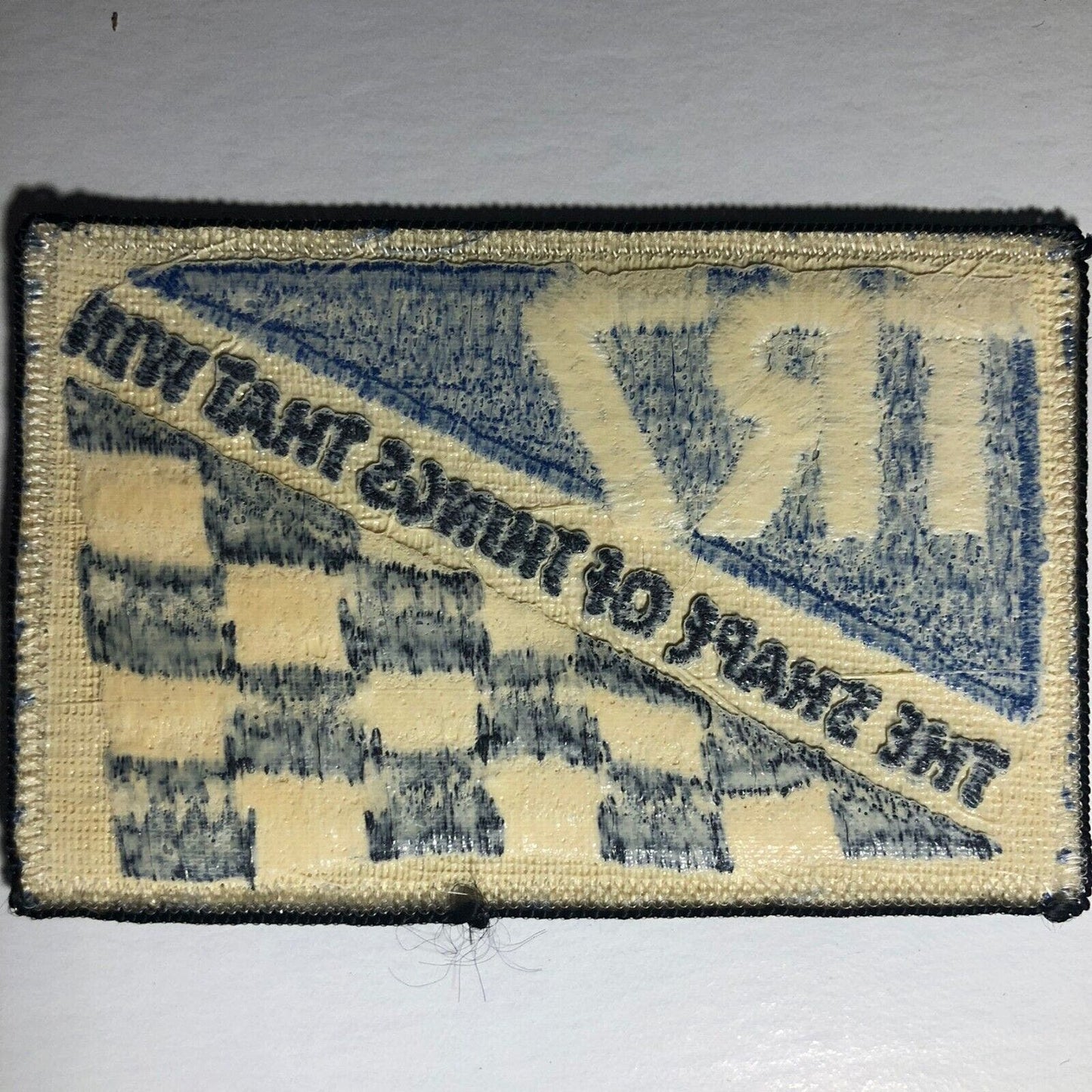 Triumph TR7 "The Shape of Things That Win" Vintage Embroidered Patch c1977