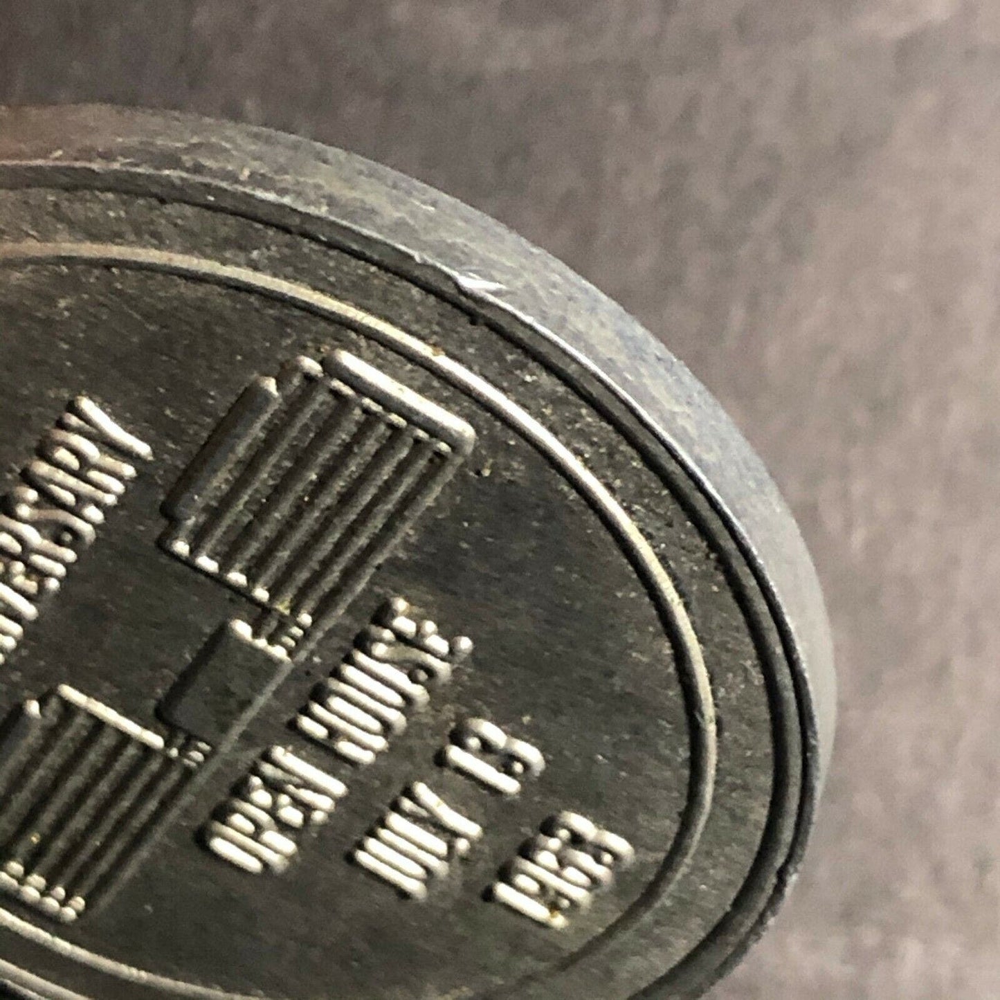 37mm Aluminum? 1963 General Dynamics Astronautics 5th Anniv. Open House Token