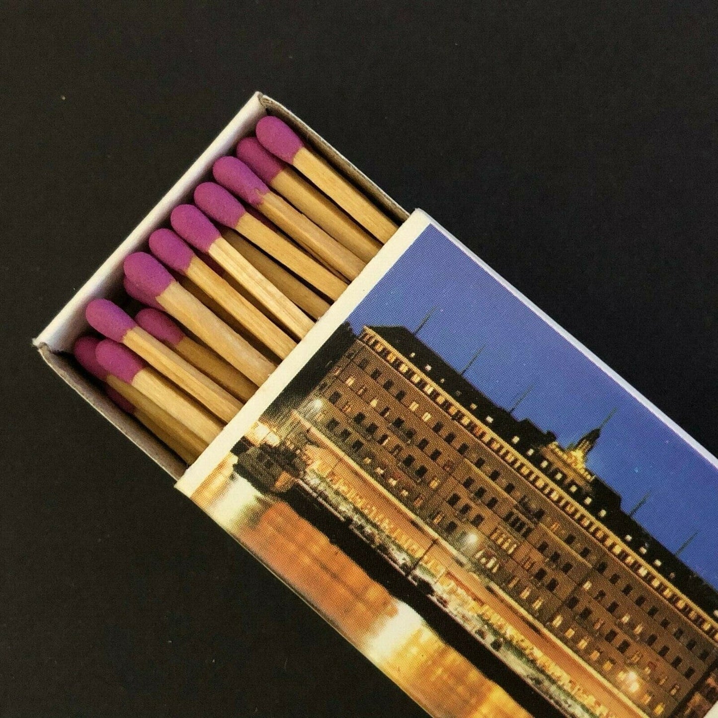 c1980-90 's Vintage Wooden Matchbox Matchbook "Grand Hotel" Stockholm