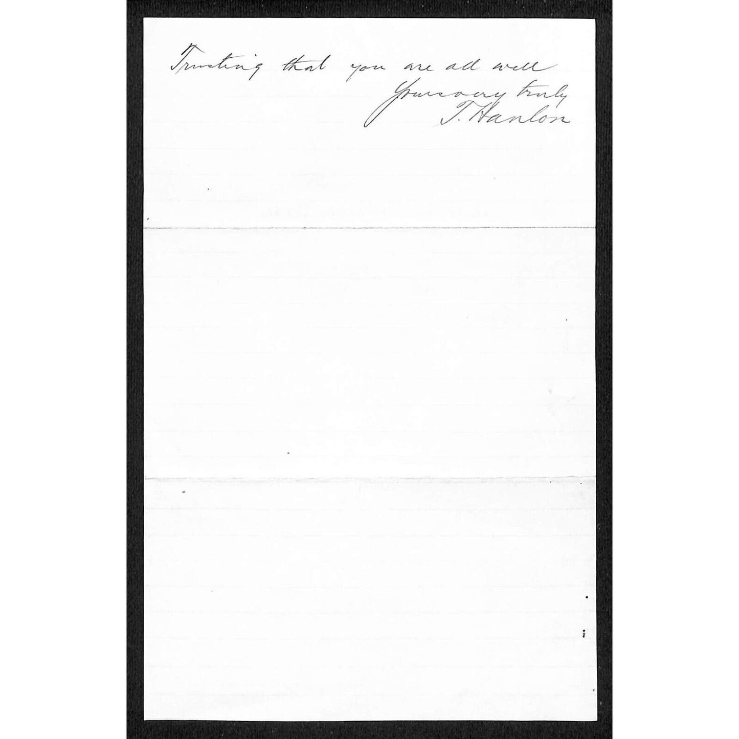 J. H. Breslin & Bro. New York Broadway 1892 ALS Letterhead to L.H. Hershfield*