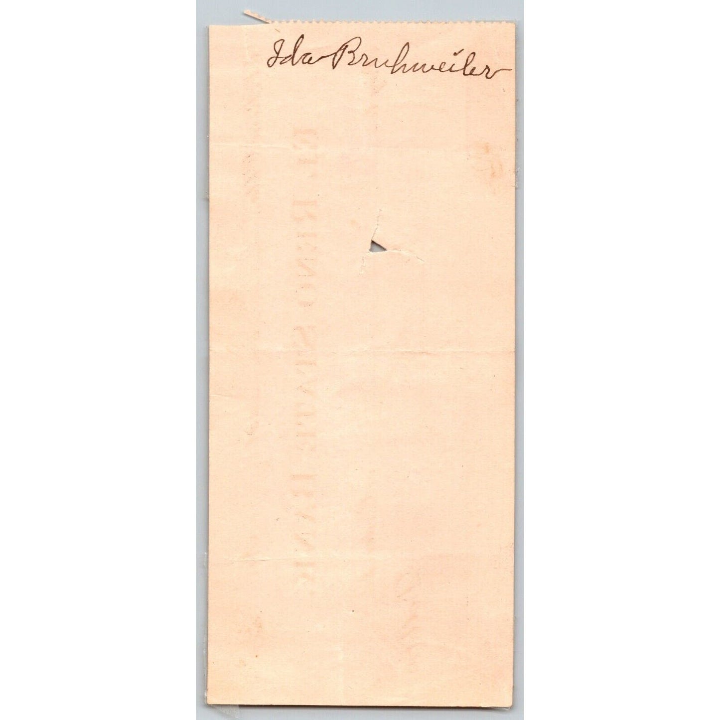 El Reno, Ok 1907 Territorial "El Reno State Bank" w/ Bold Stamp - Scarce