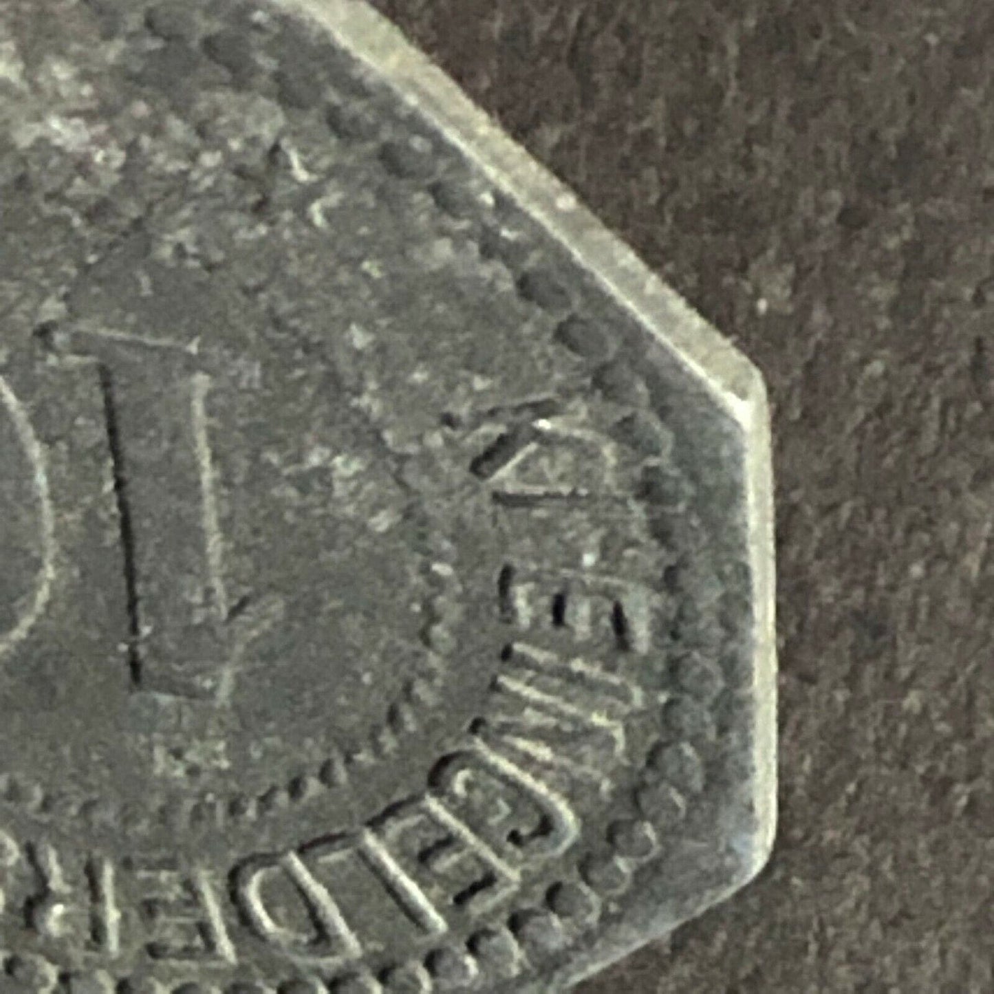 Eingeldersatzmarke (Deposit Replacement Stamp) Token Octagon 20mm