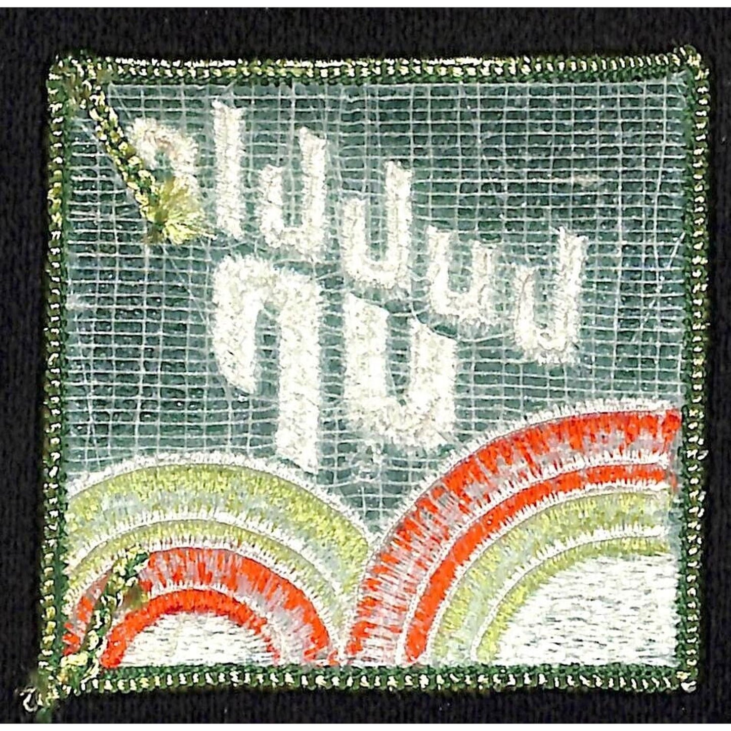 Bubble Up Rainbow Embroidered Soda Patch c1960's-70's VGC Scarce