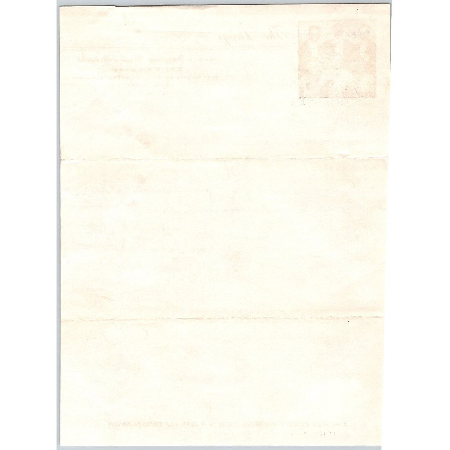 "The Langs" "Thrill-a-Batricks" Circus Letterhead c1950-55 Lange Signed Scarce