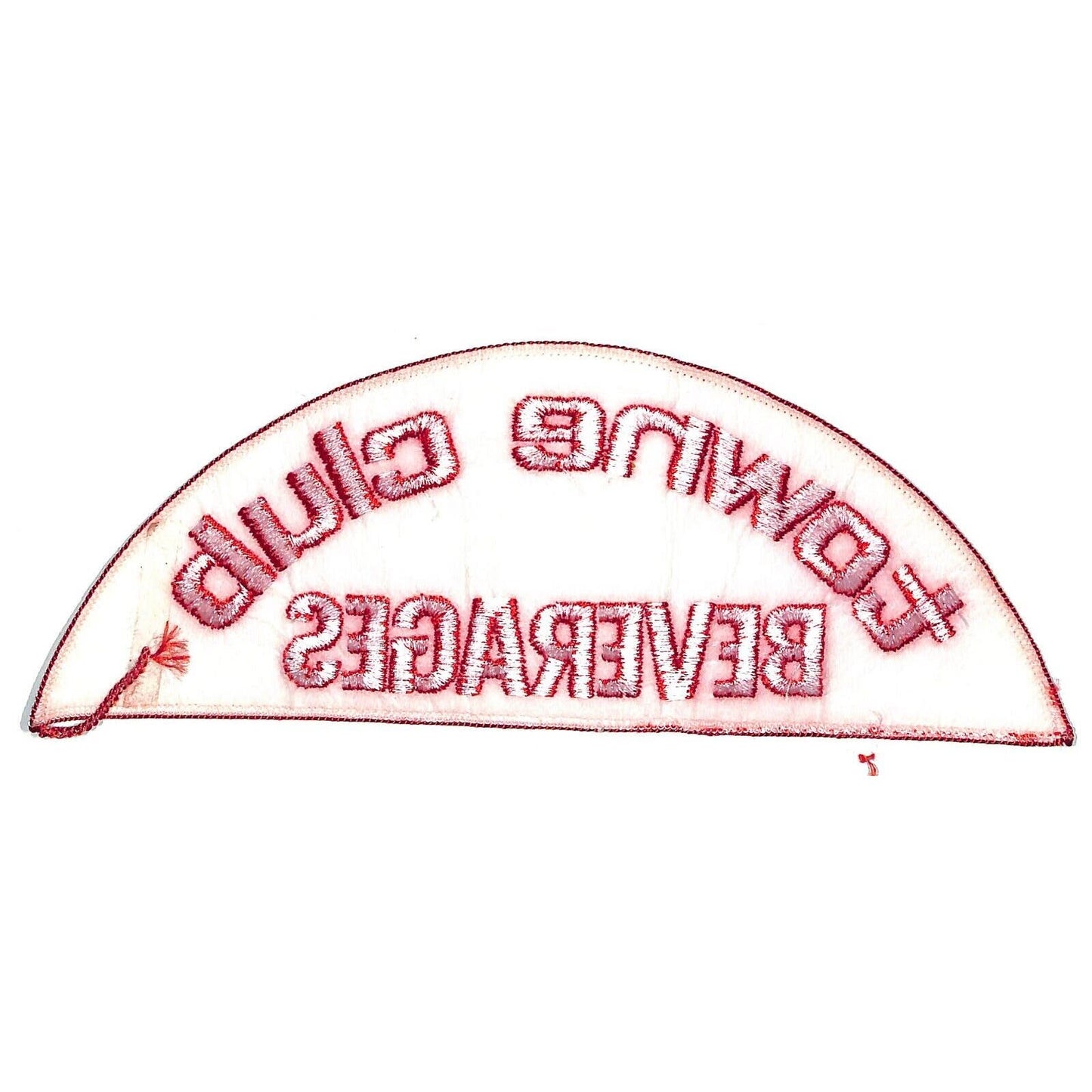 Towne Club Beverages Large Embroidered Soda Patch c1970's VGC Scarce