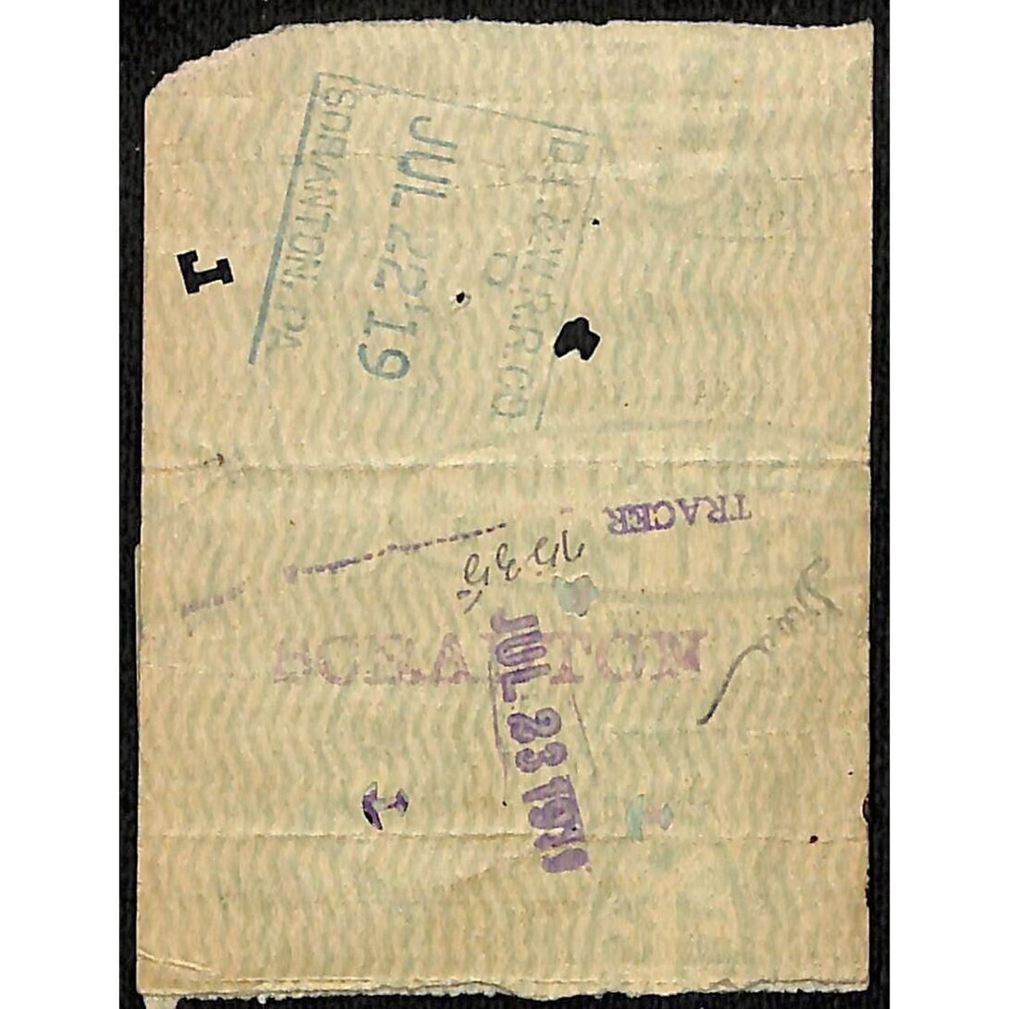 Delaware Lackawanna & Western Railroad 1919 Tickets Chicago to Omaha #870