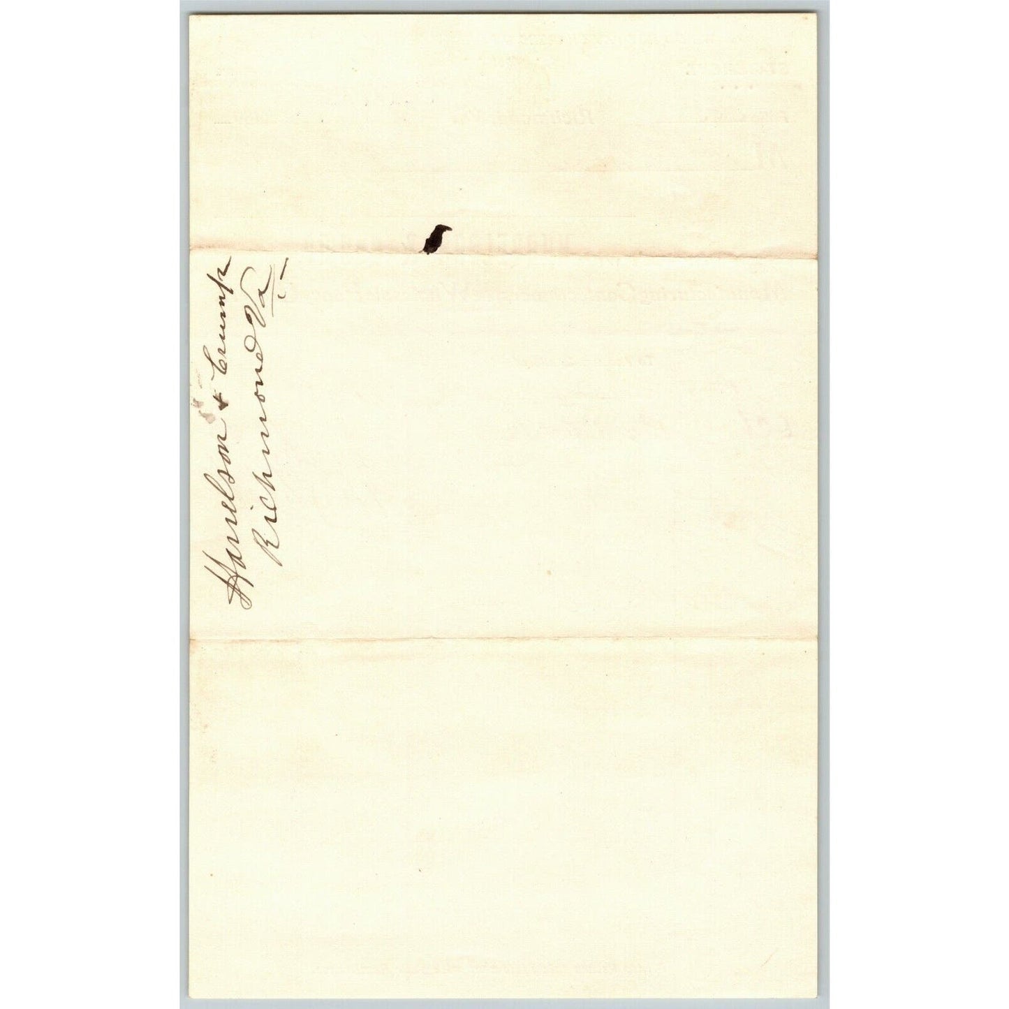 Harrelson & Crump Confectioners Letterhead Richmond, VA to Geo. E. Wear 1897