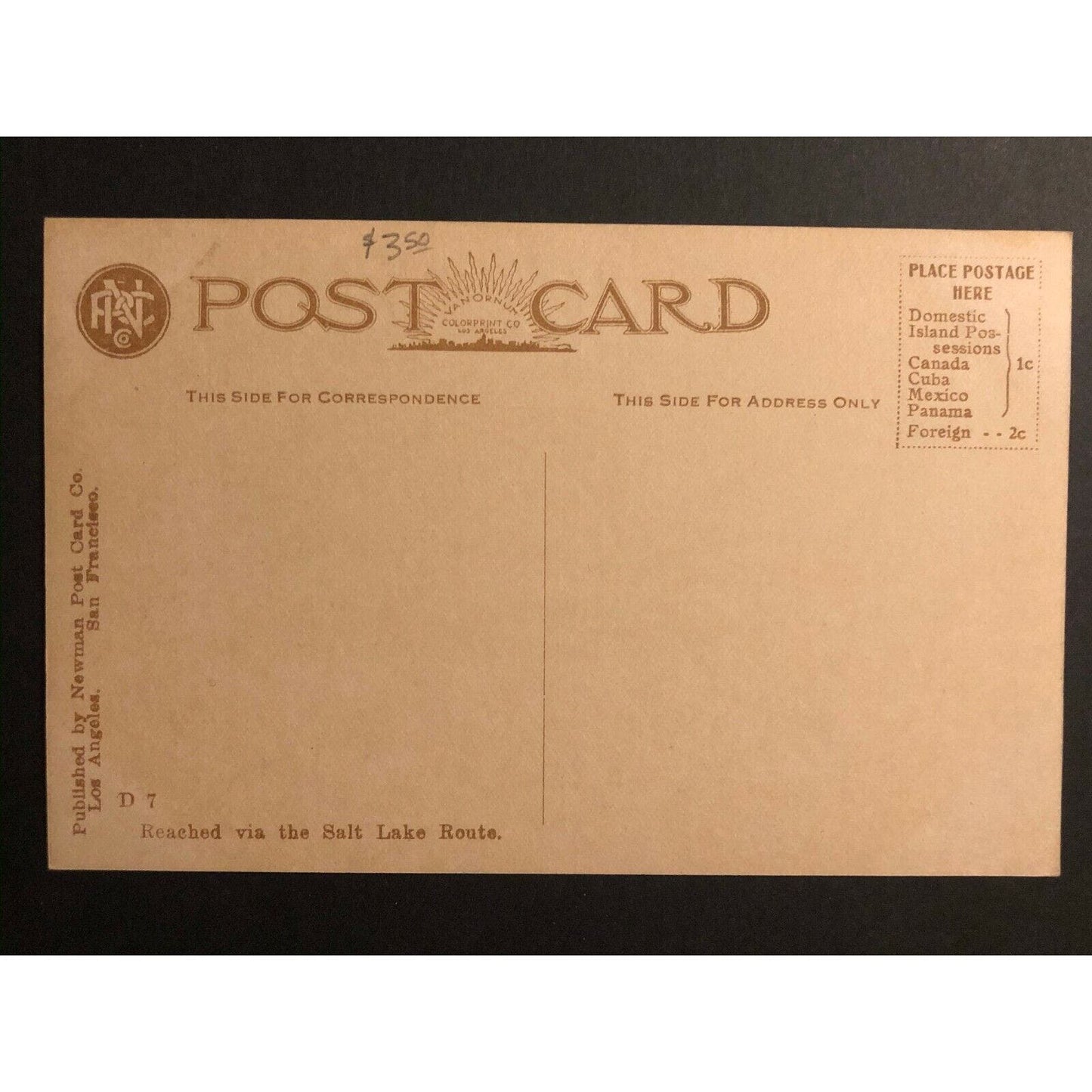 Vintage Postcard - Band Stand at Long Beach, California