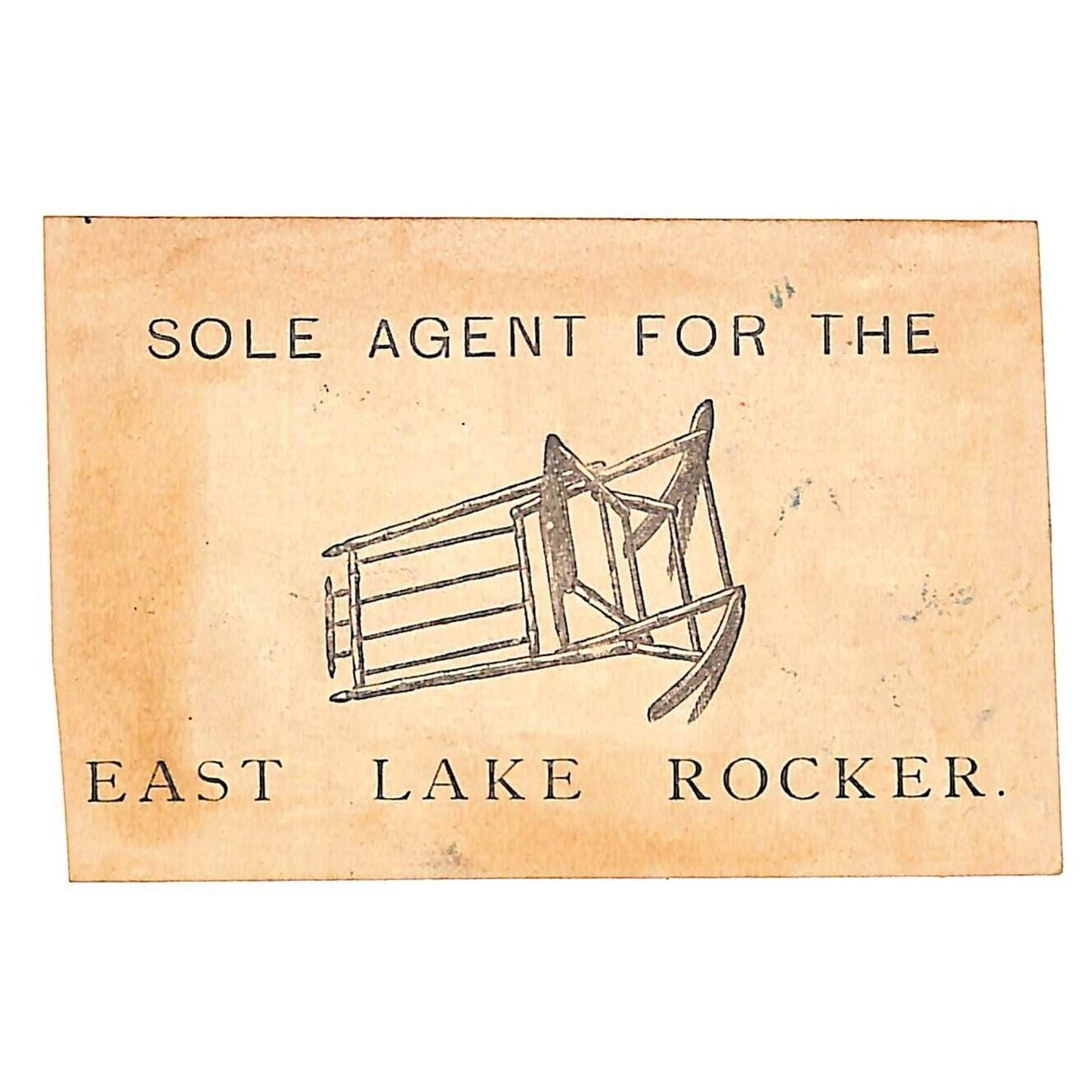 Boston, MASS Victorian Trade Card Munson's 99c Cent Store - East Lake Rocker