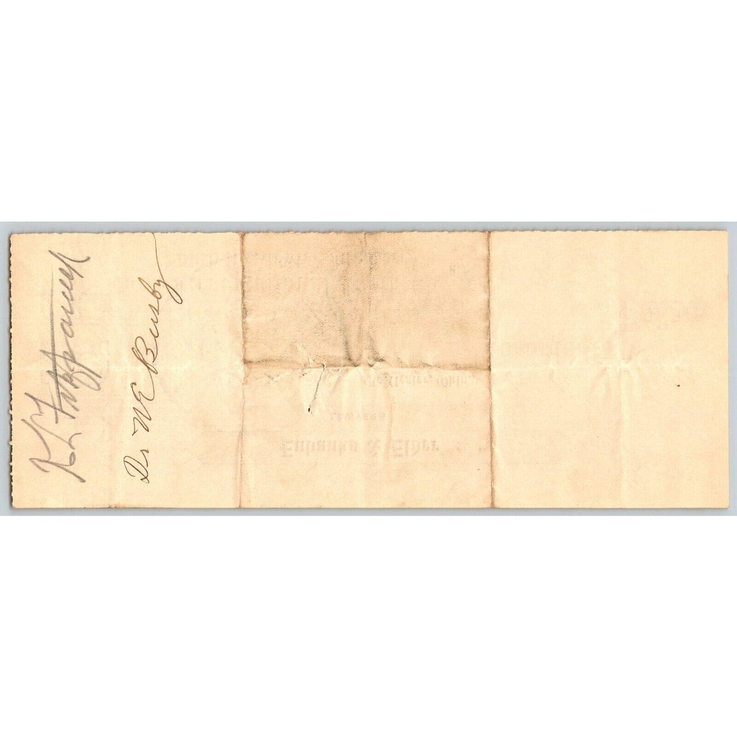 McAlester, OK Indian Territory* 1908 Eubanks & Elder FNB Check Scarce