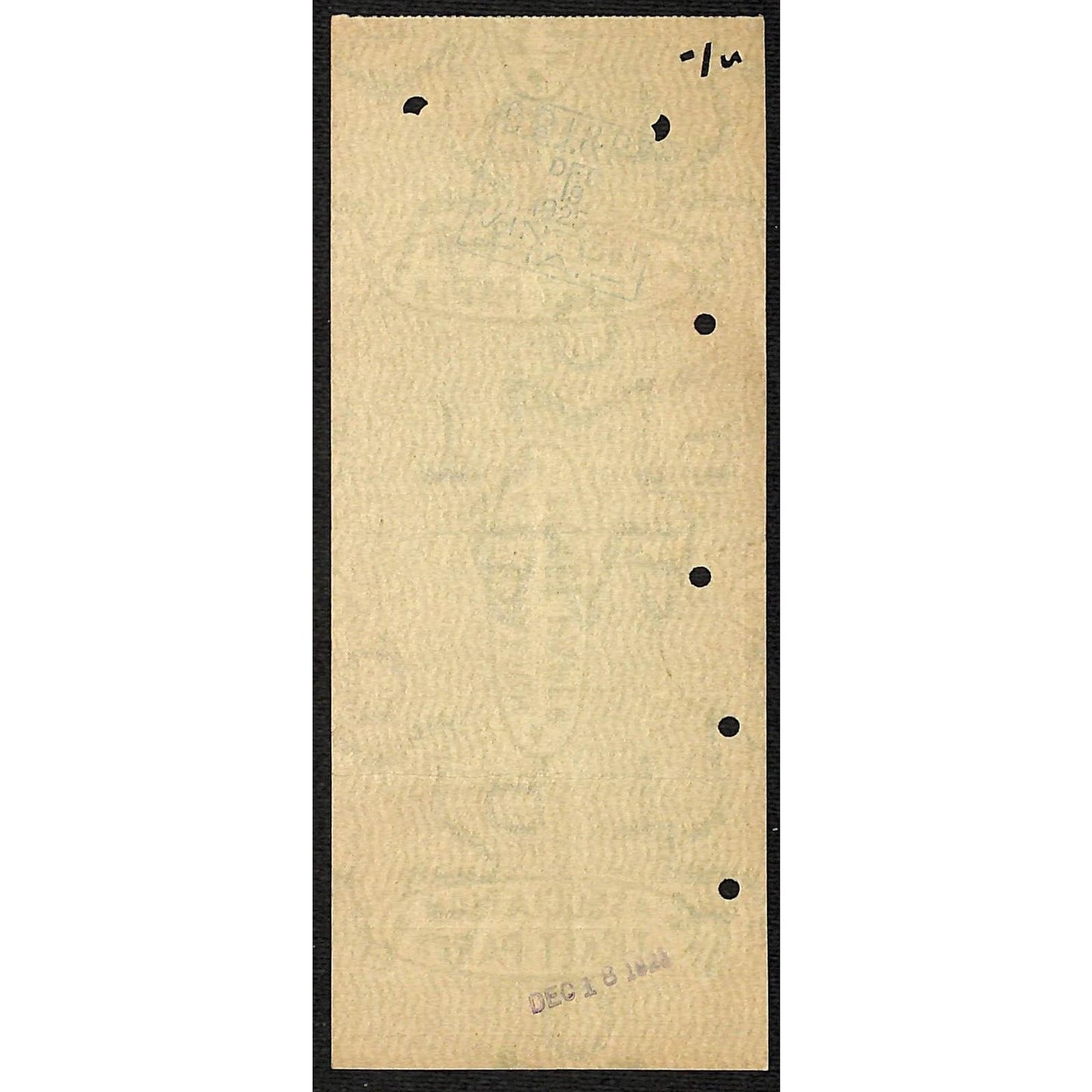 1925 Chicago, Rock Island & Pacific Railway Co. Ticket DesMoines VGC