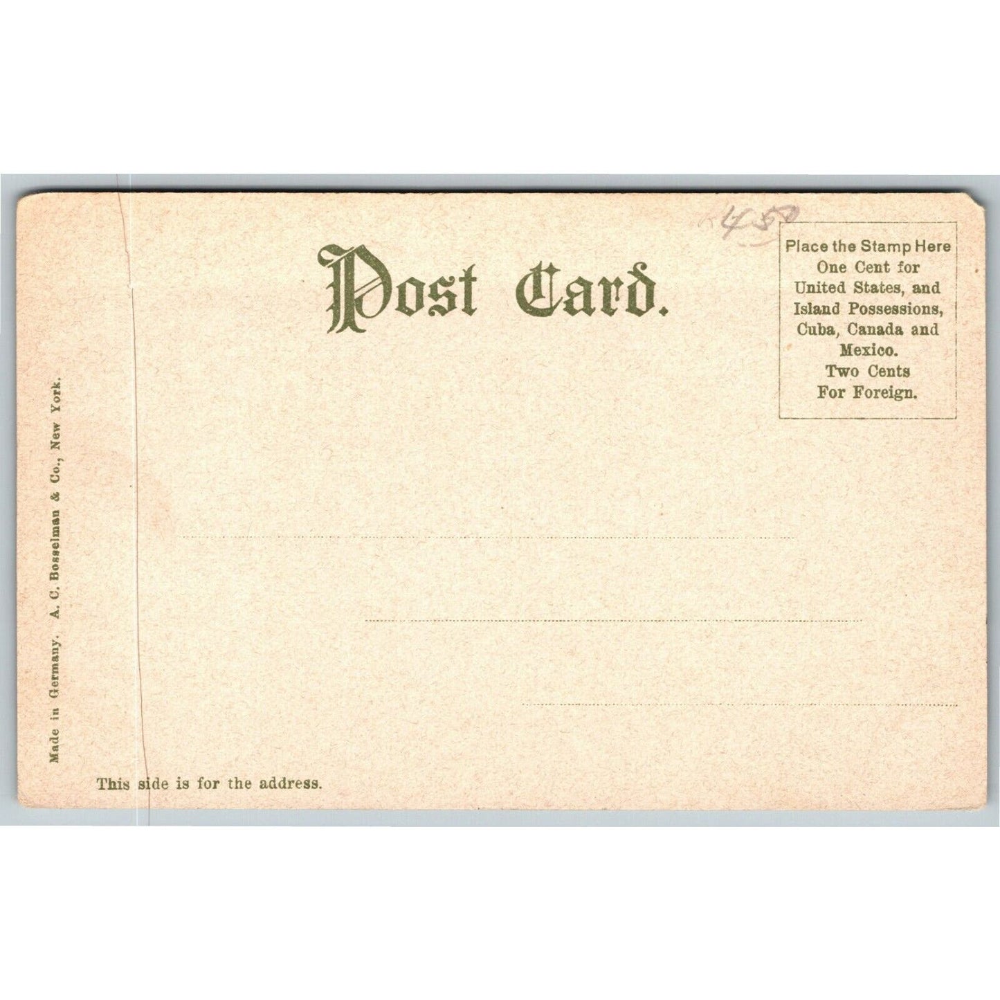 Vintage c1901-07 New York Postcard "East River Front" (A.C. Bosselman)