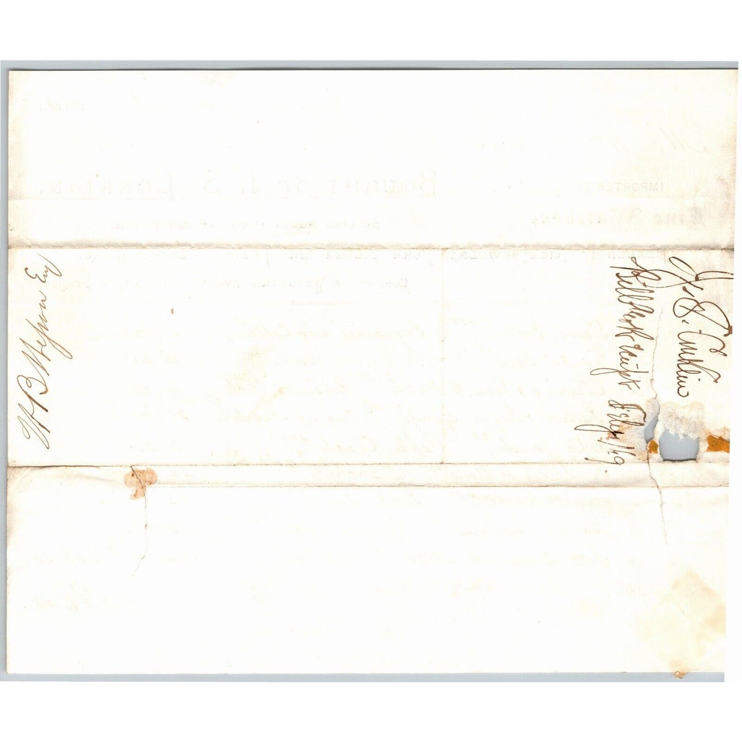 Detroit Letterhead J.S. Conklin Elgin Watch Jewelry Silver Ware 1869 Rev Stamp