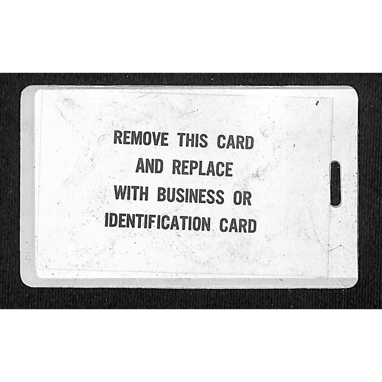 c1970's Enjoy Coca-Cola Hard Plastic Luggage Tag Style "Business Card"
