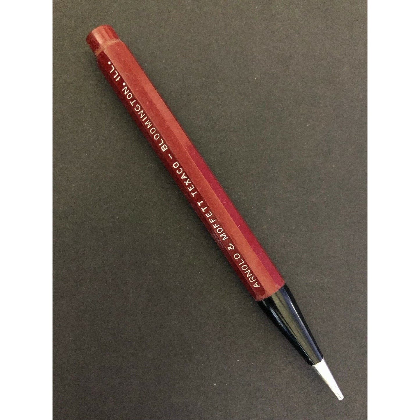 c1940's-50's Arnold & Moffett Texaco Bloomington, IL - Mech. Advertising Pencil