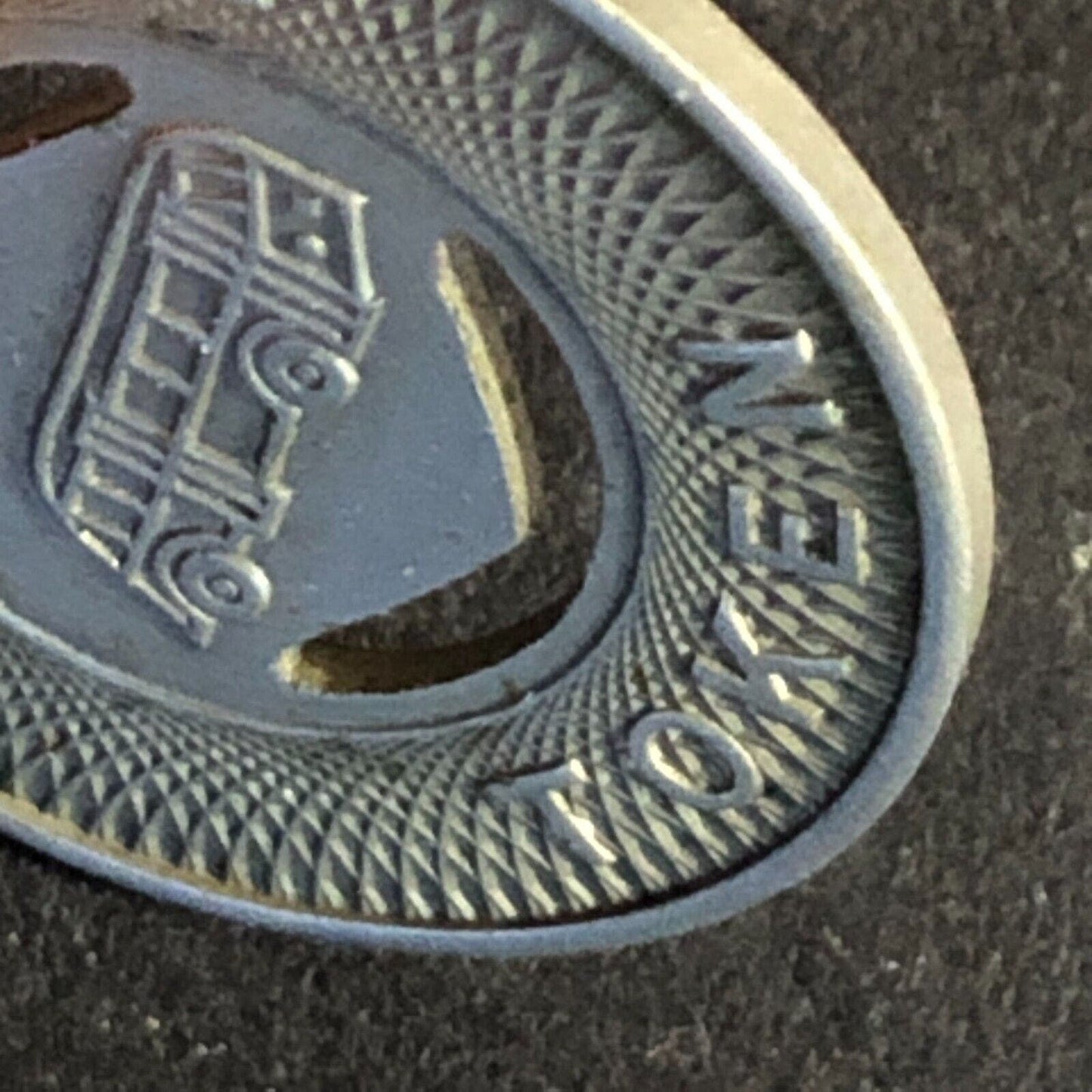 Westside Motor Transit Co. (Charleroi, PA) WM Bridge Toll Token - 23mm