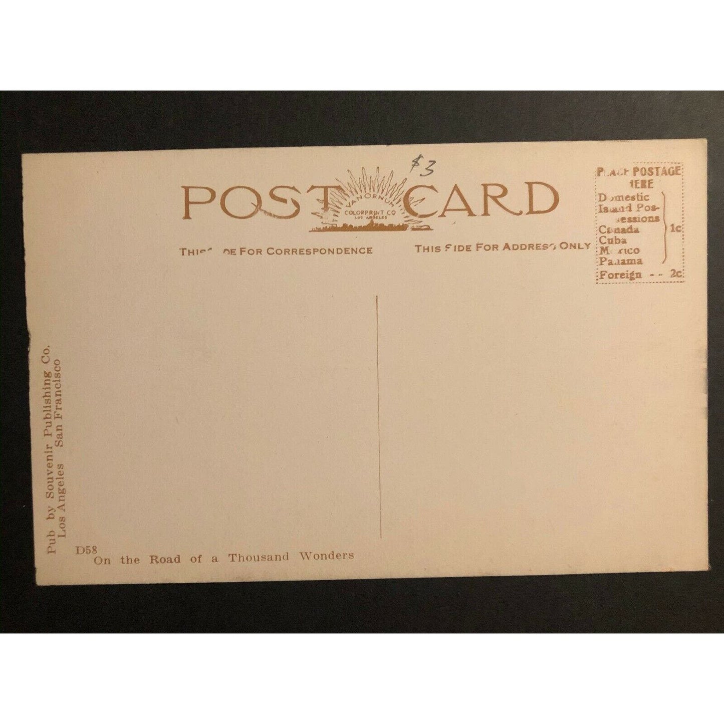 Vintage Postcard - New Band Stand and Surf, Long Beach, California