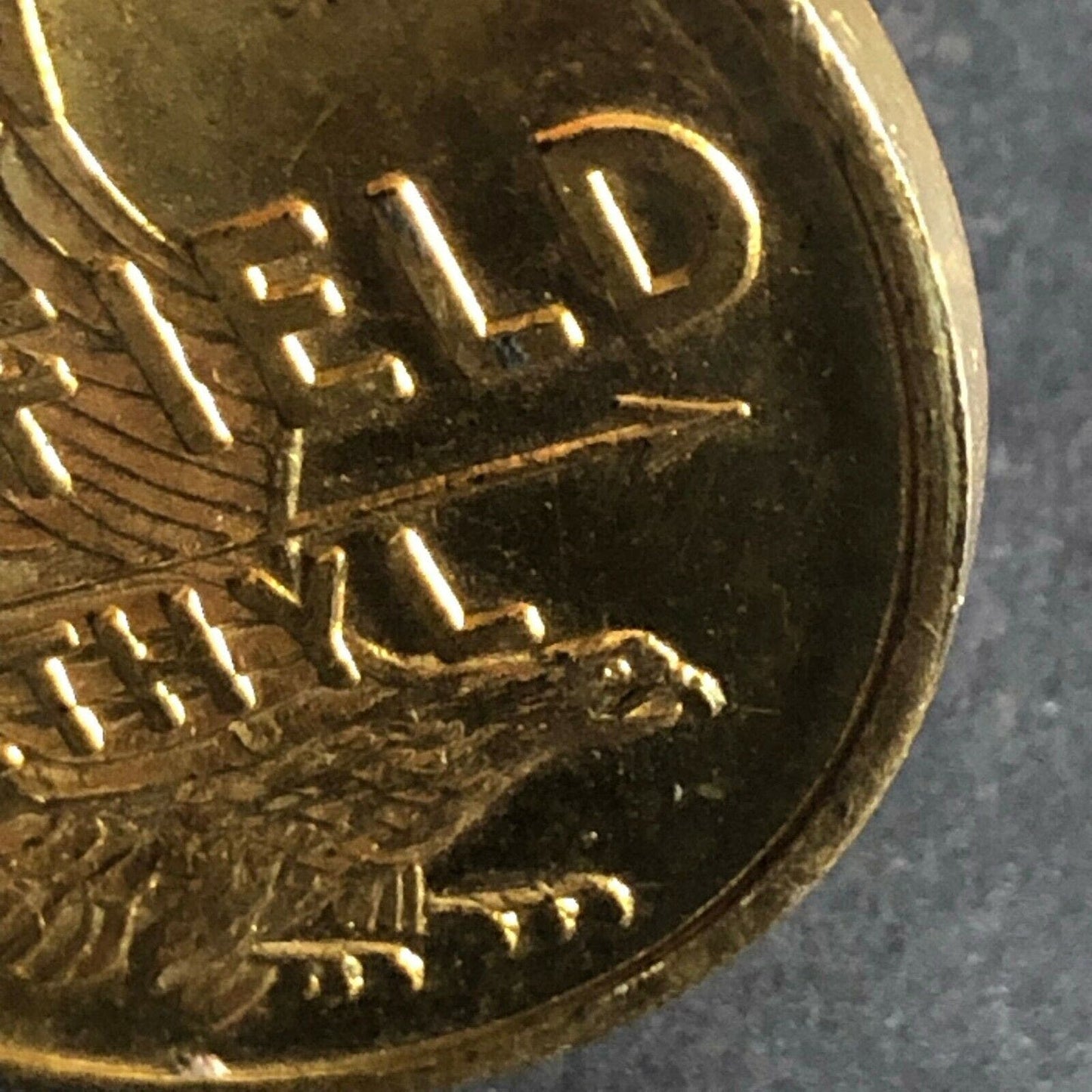 Vintage 38mm c1940's "New Richfield Ethyl" - Brass Spinner Token
