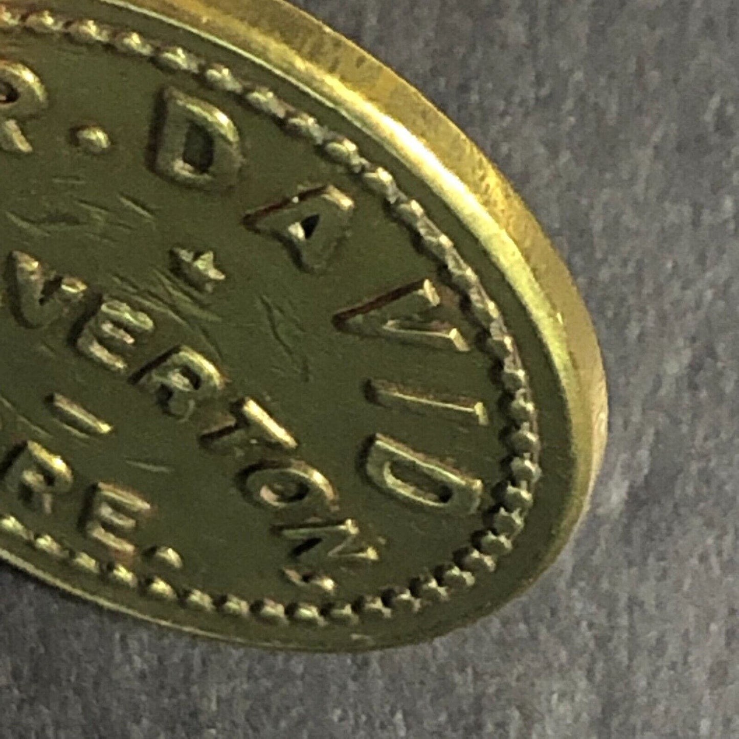 V.P. David Silverton, ORE Brass Amusement Trade Token 22.26mm c1940's