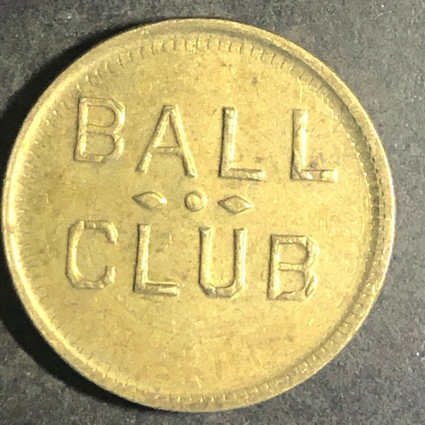 Vintage 20mm Brass "Ball Club (Bar?) " Token (St. Paul MN?)