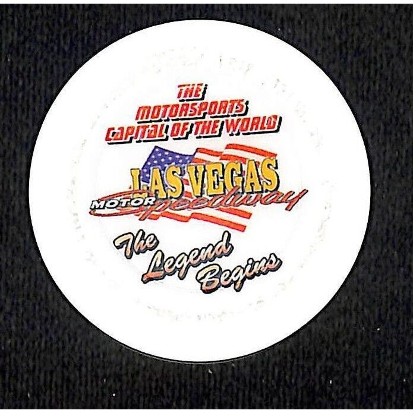 1996 Indy Racing League Las Vegas Motor Speedway 500K Oversize 48mm Clay Chip