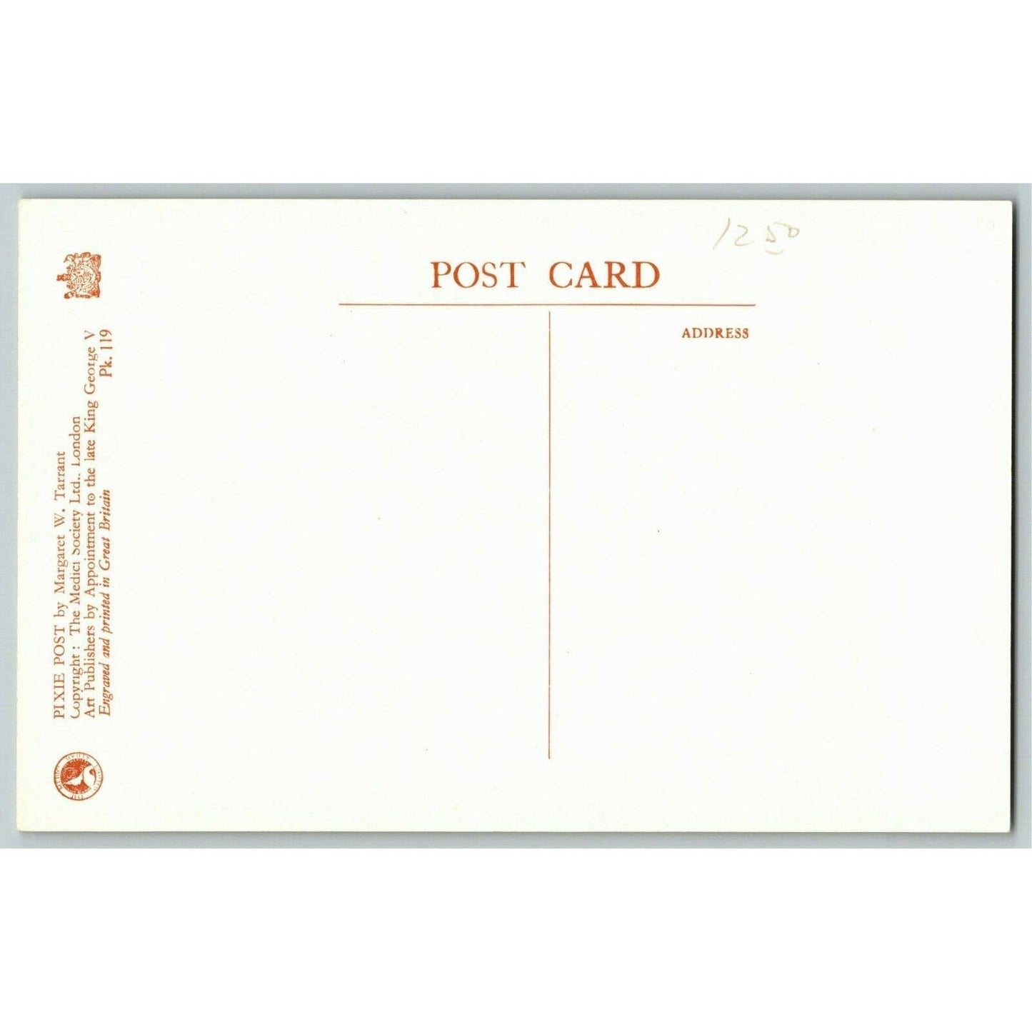 Vintage "Pixie Post" Margaret W. Tarrant (Medici) Fairies Daisies Postcard - VGC