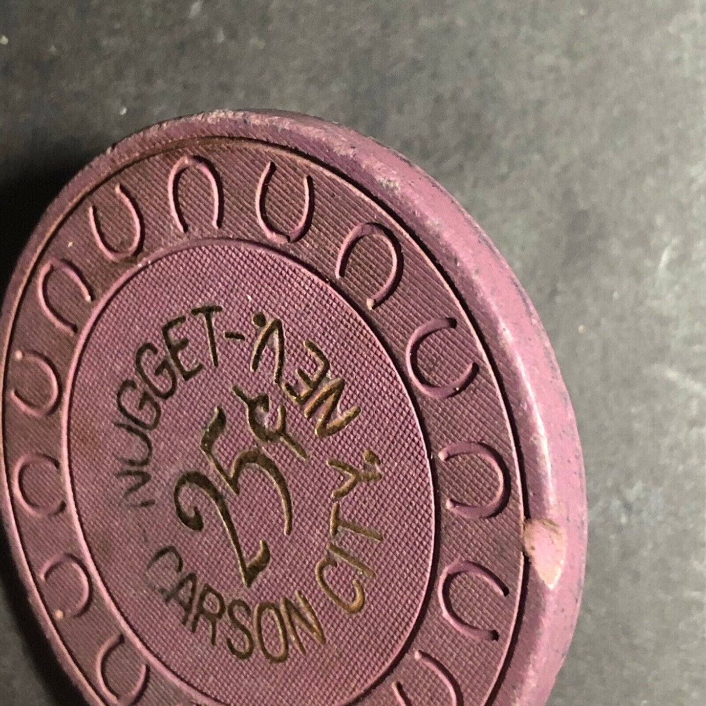 Vintage Clay Casino 25c Chip - Nugget Carson City, NV