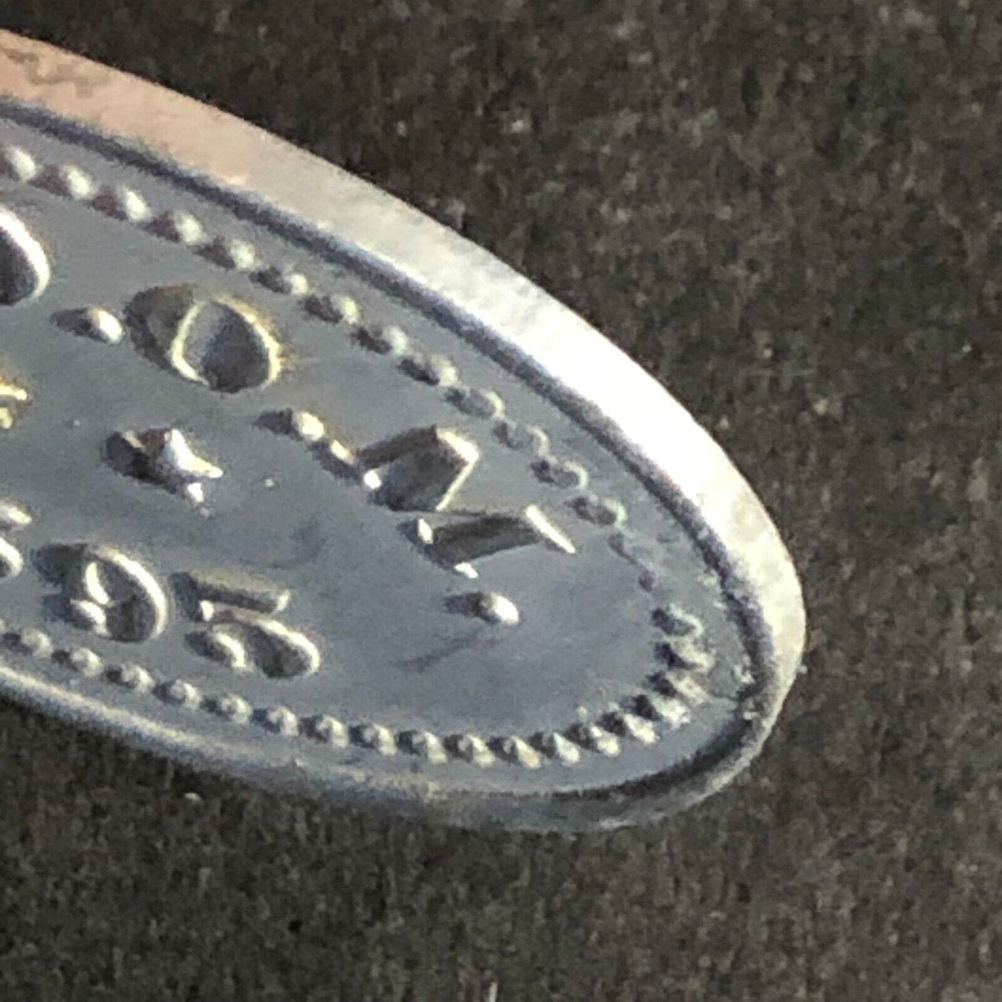 L.O.O.M. 1595 (Moose Lodge Owego, NY) G/F 5c Oval Alum Token 18mm x 26mm