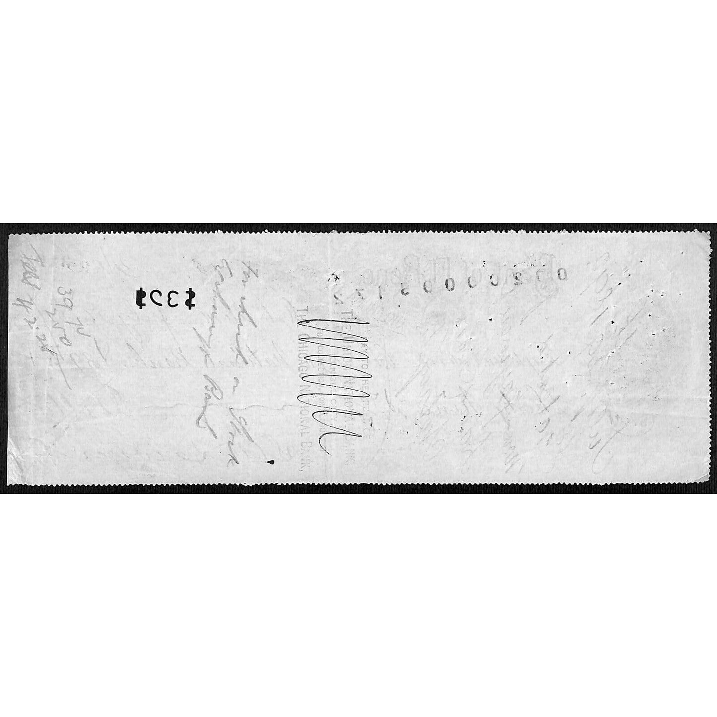 El Reno, OK 1892 Territorial "Bank of El Reno" Check Corn Vignette - Scarce