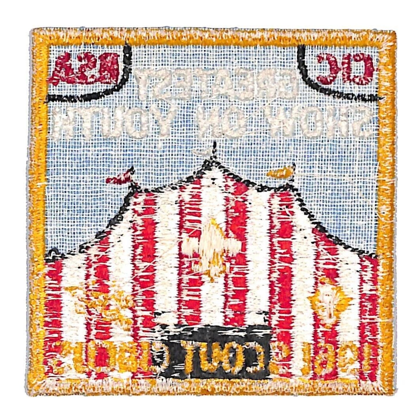 BSA Patch CIC BSA Greatest Show on Youth 1961 Scout Circus Big Top c1960's VGC