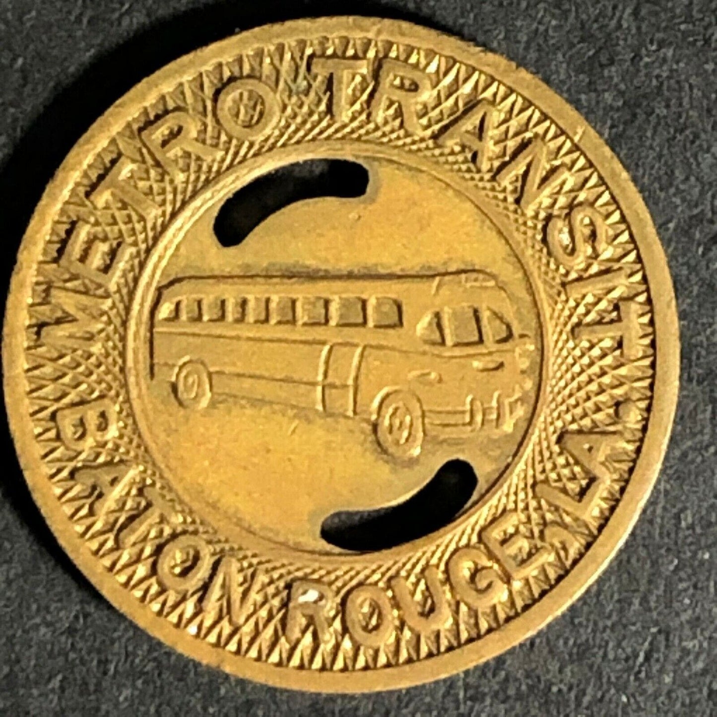 Vintage Scarce Baton Rouge Metro Good For One Fare Transit Token 16mm