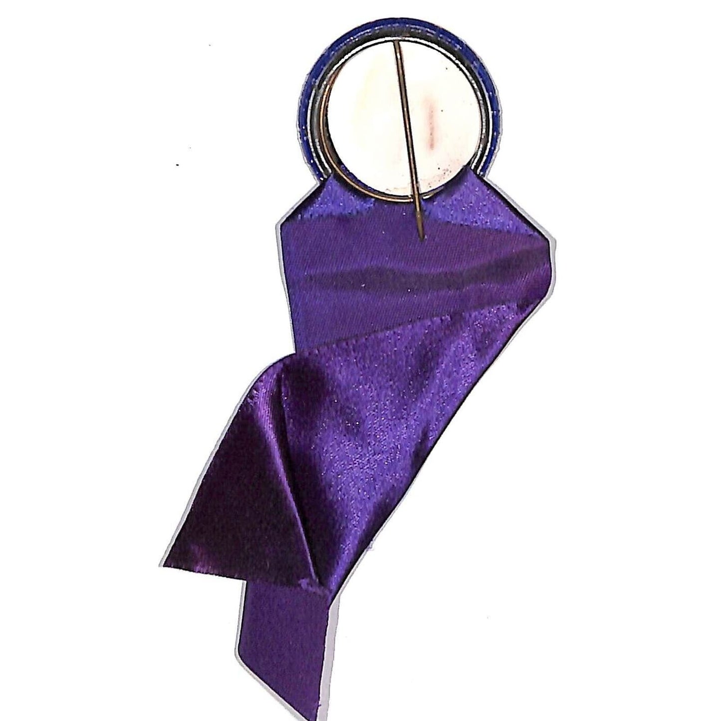 c1950's-60's "Official" Steel Pinback Button Ribbon / Show Contest Award